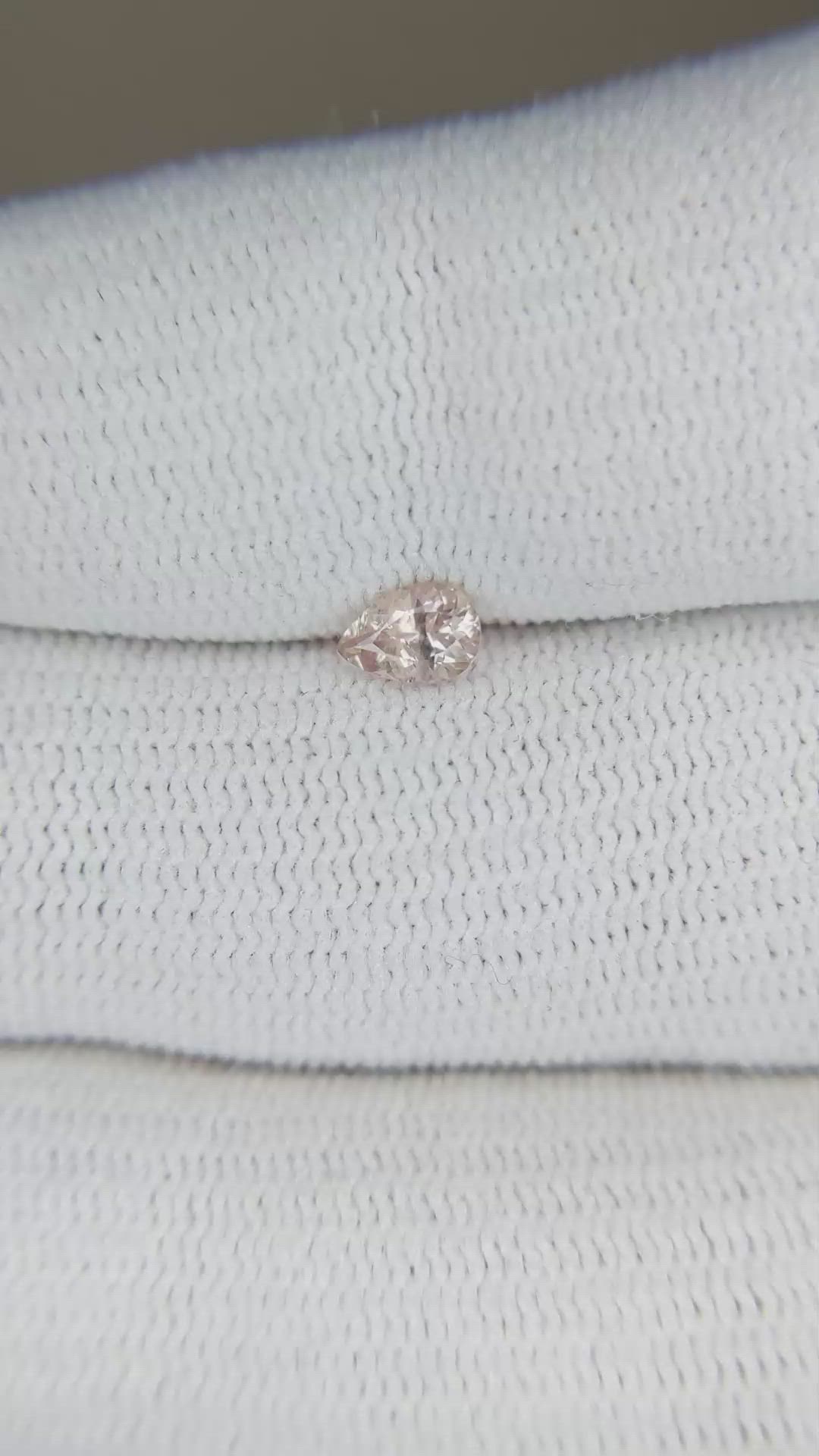 0.32 Ct. Peach Sapphire from Montana Size Video