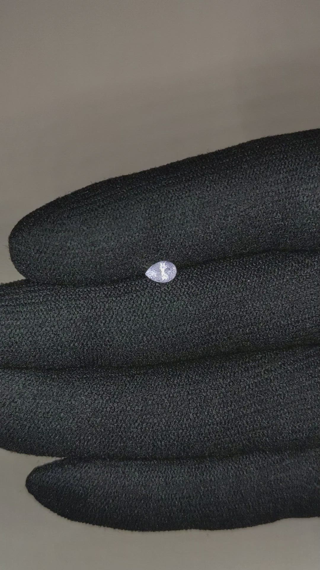 0.32 Ct. White Sapphire from Montana Size Video