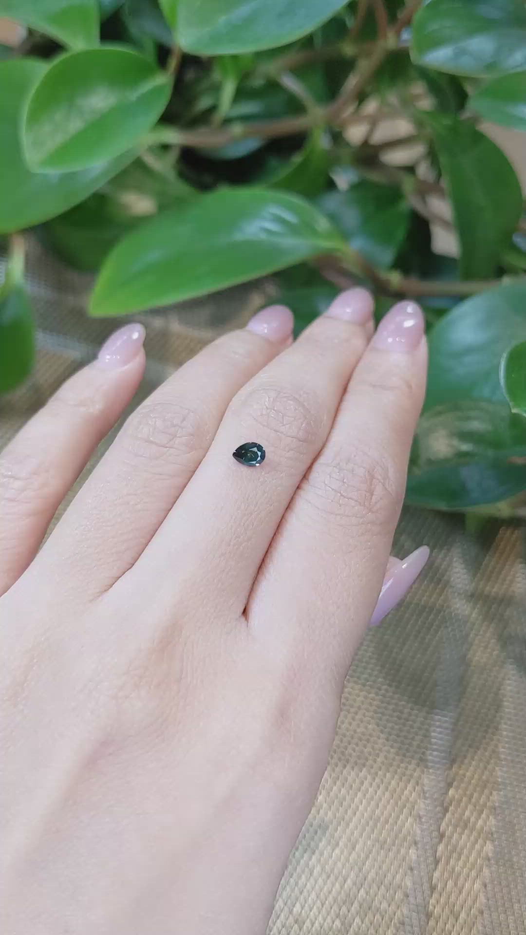 0.41 Ct. Bi Color Sapphire from Montana Size Video