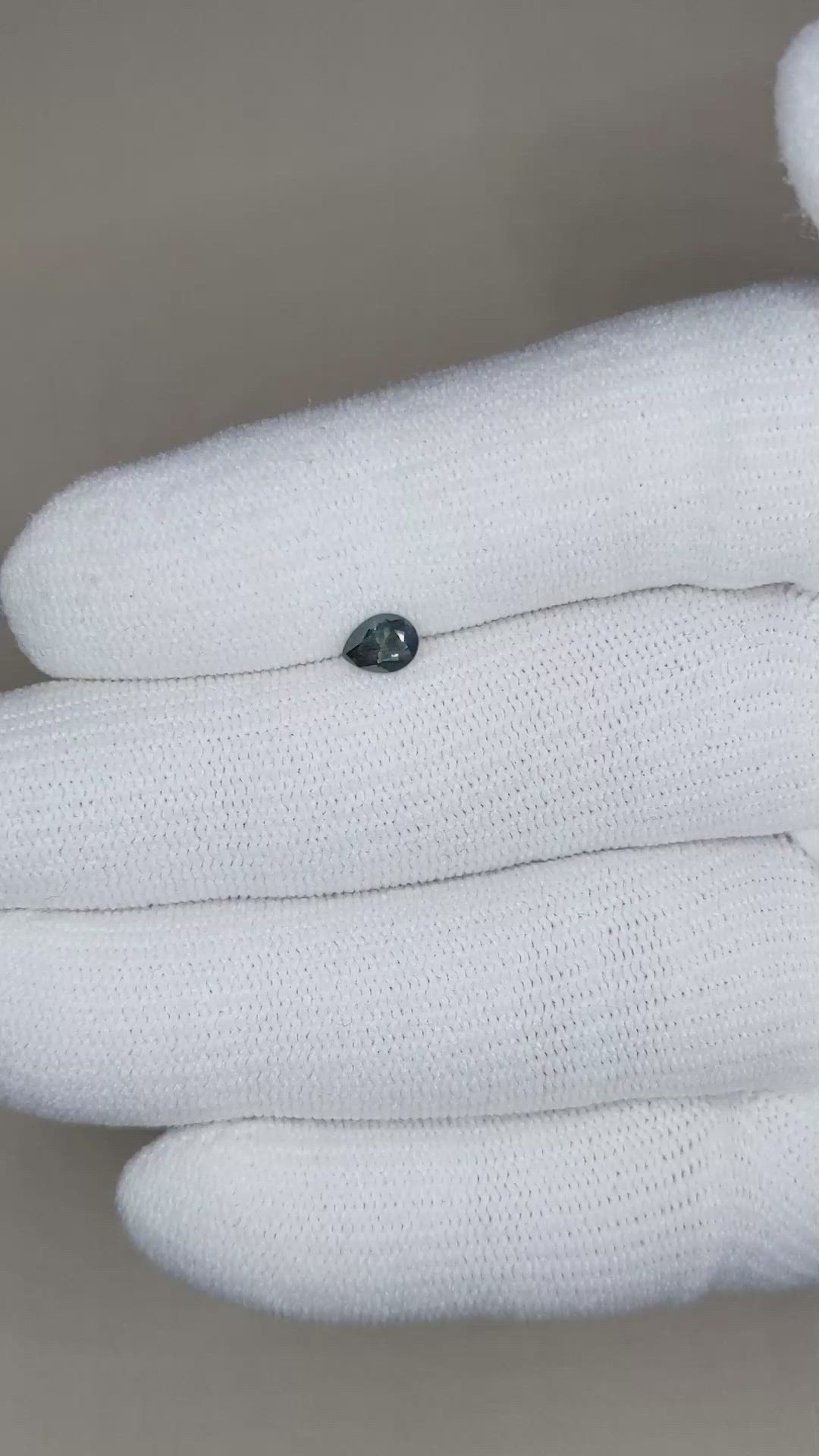 0.41 Ct. Bi Color Sapphire from Montana Size Video