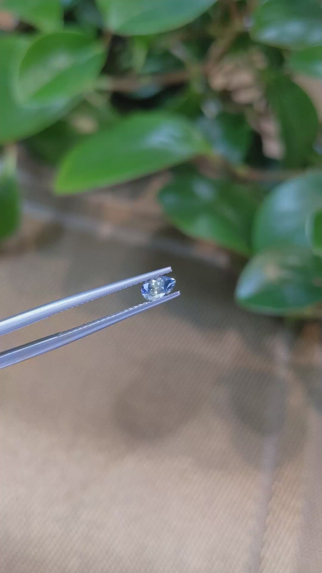 0.41 Ct. Bi Color Sapphire from Montana Size Video