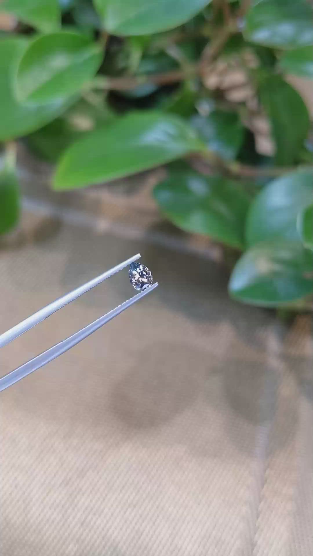 0.42 Ct. Multi Color Sapphire from Montana Size Video