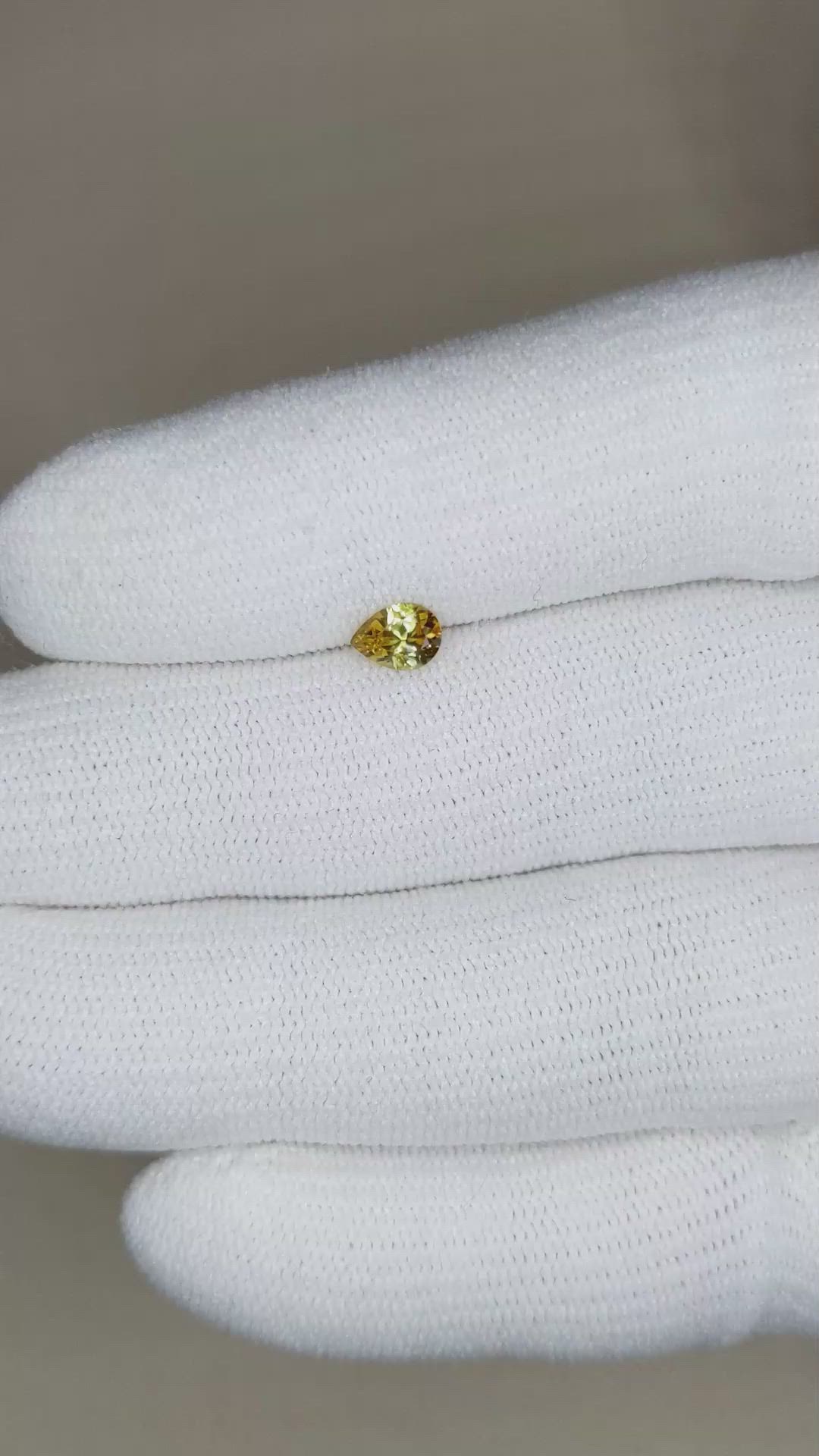 0.48 Ct. Bi Color Sapphire from Montana Size Video