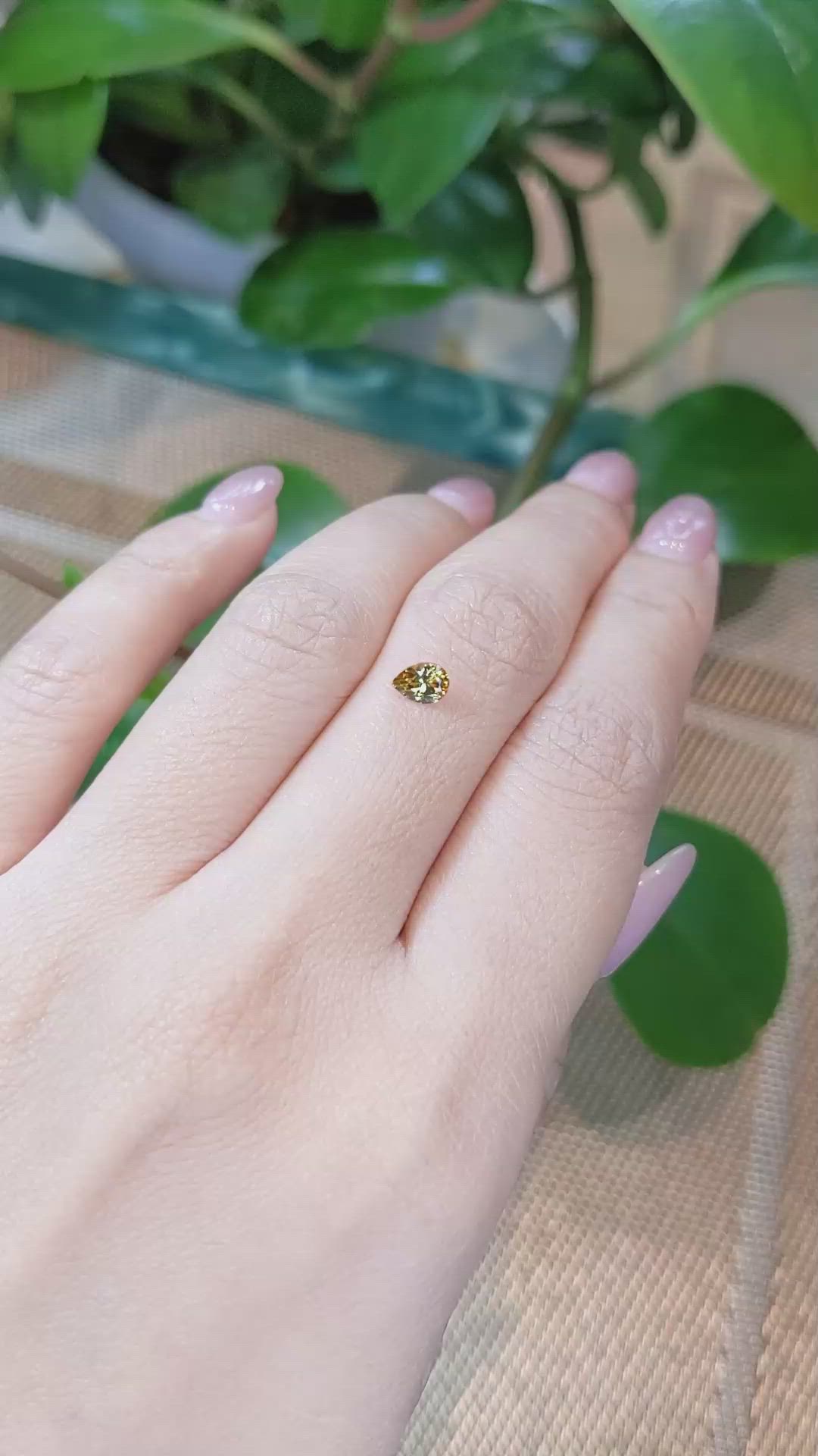 0.48 Ct. Bi Color Sapphire from Montana Size Video