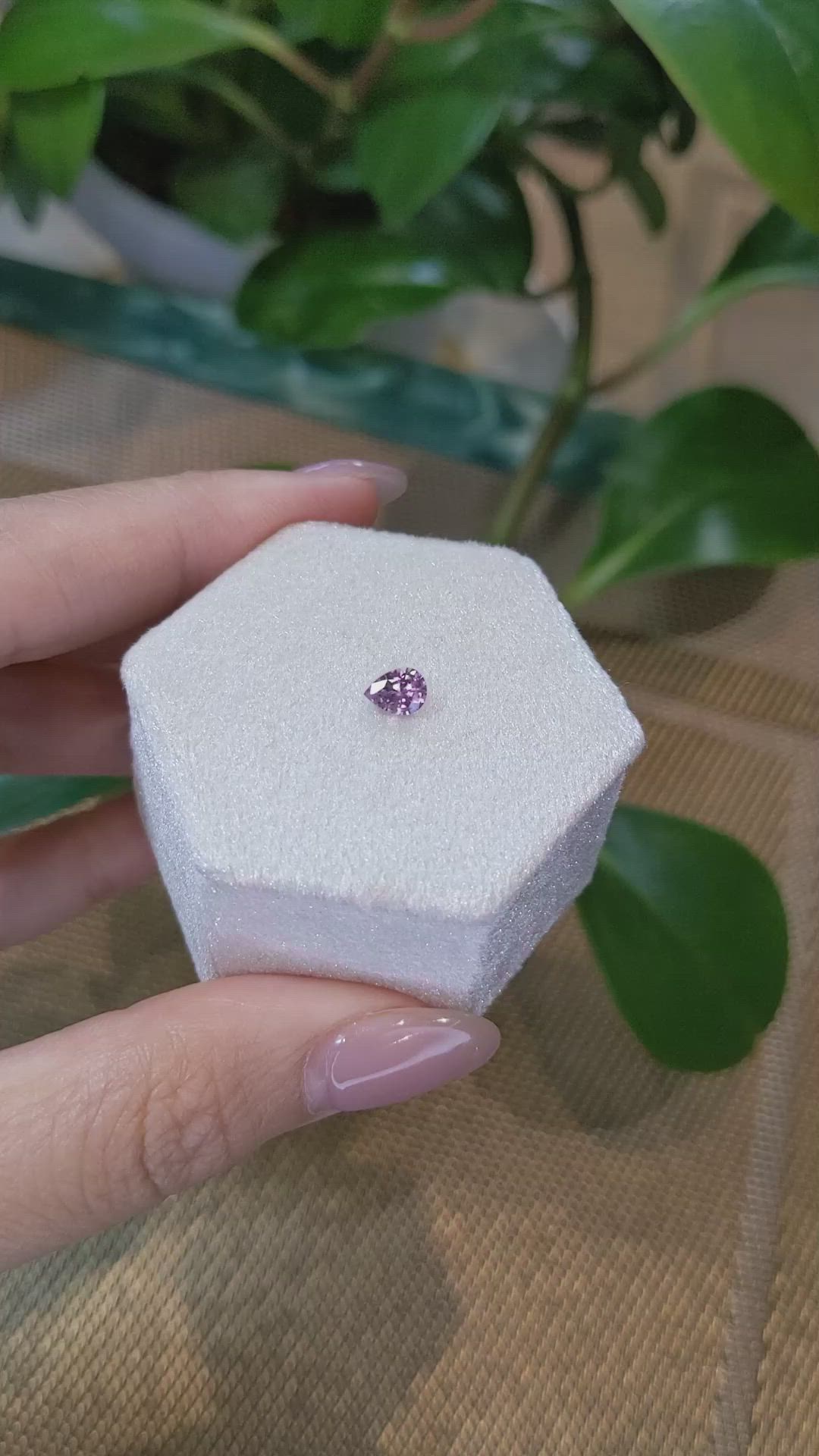 0.49 Ct. Pink Sapphire from Montana Size Video
