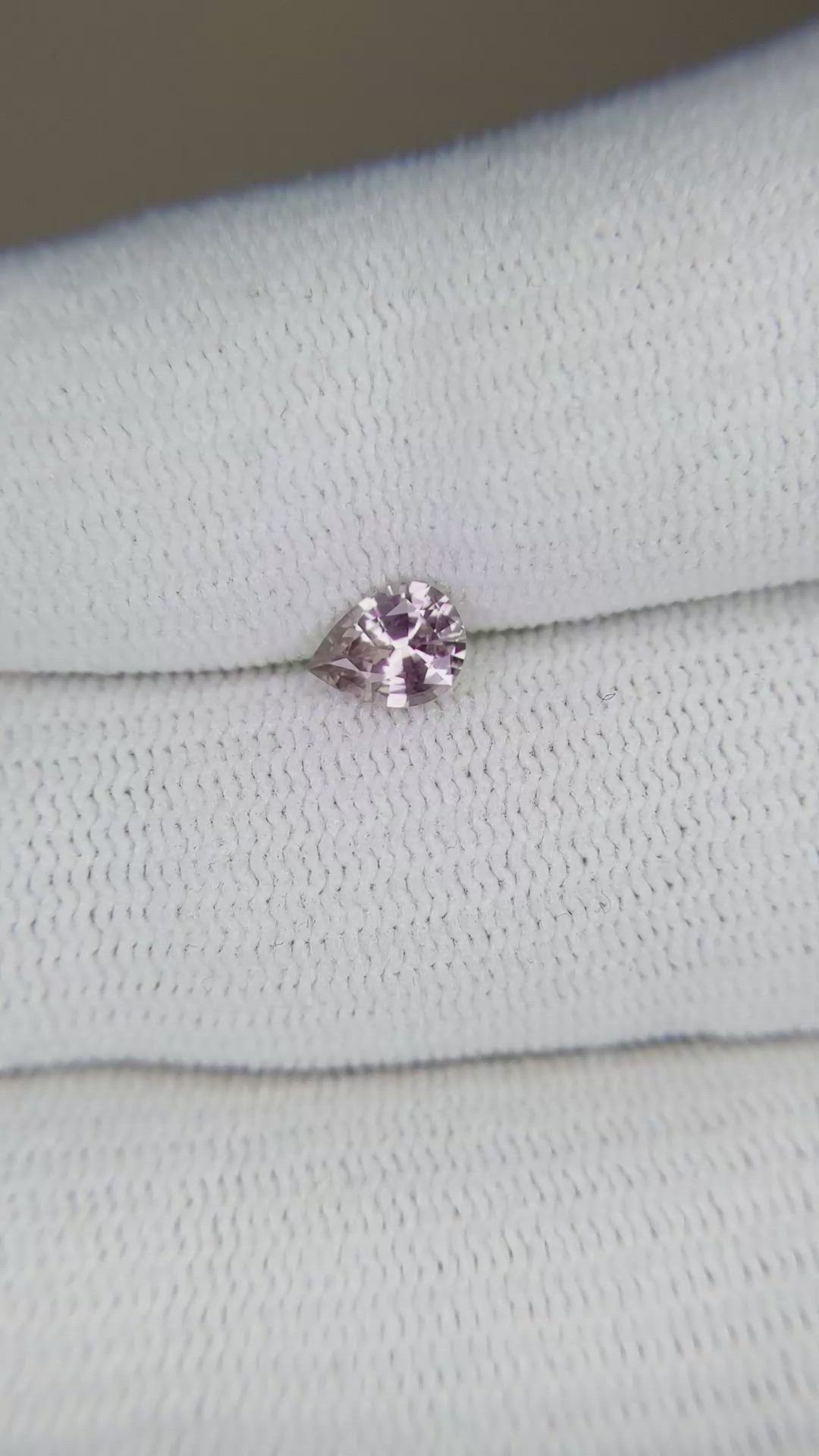 0.49 Ct. Pink Sapphire from Montana Size Video