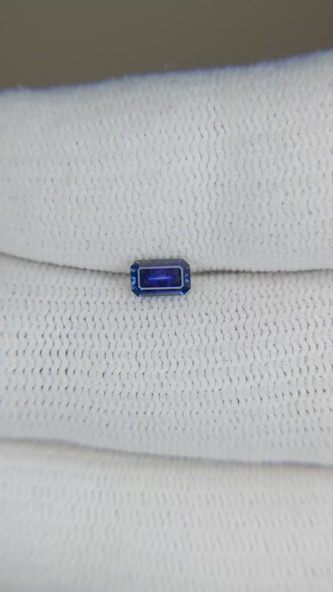 0.32 Ct. Blue Sapphire from Montana Size Video