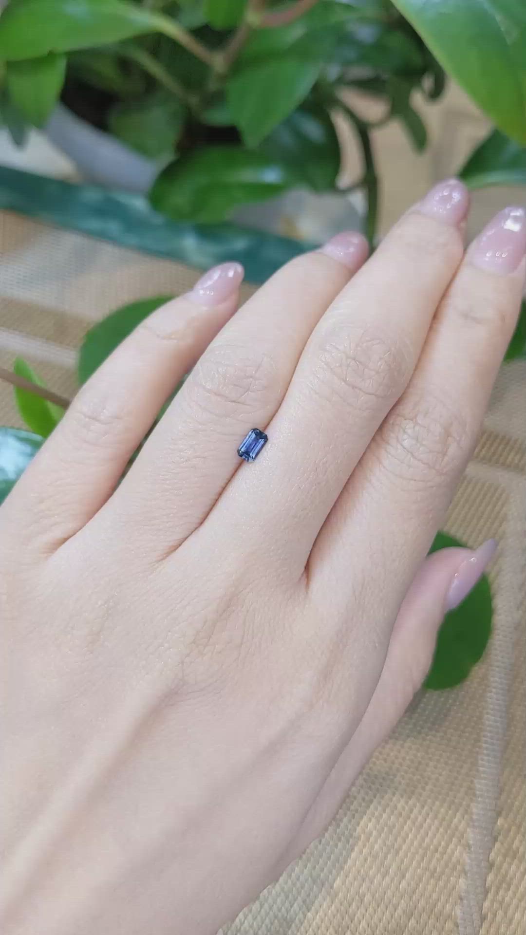 0.32 Ct. Blue Sapphire from Montana Size Video