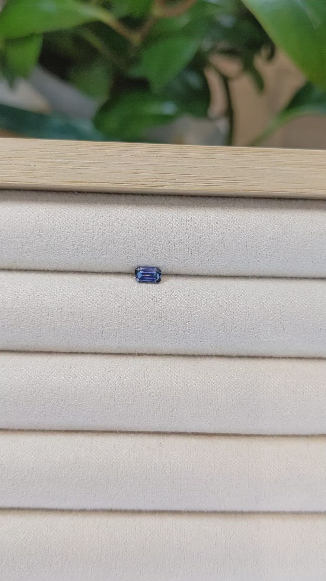 0.32 Ct. Blue Sapphire from Montana Size Video