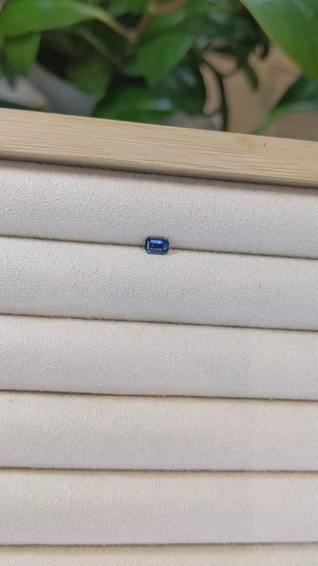 0.40 Ct. Greenish Blue Sapphire from Montana Size Video