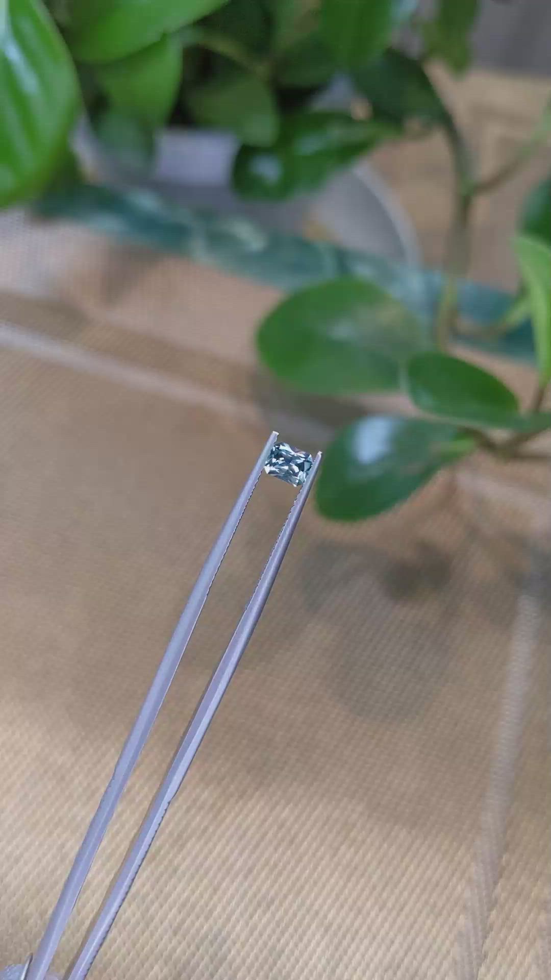 0.44 Ct. Blue Sapphire from Ceylon (Sri Lanka) Size Video