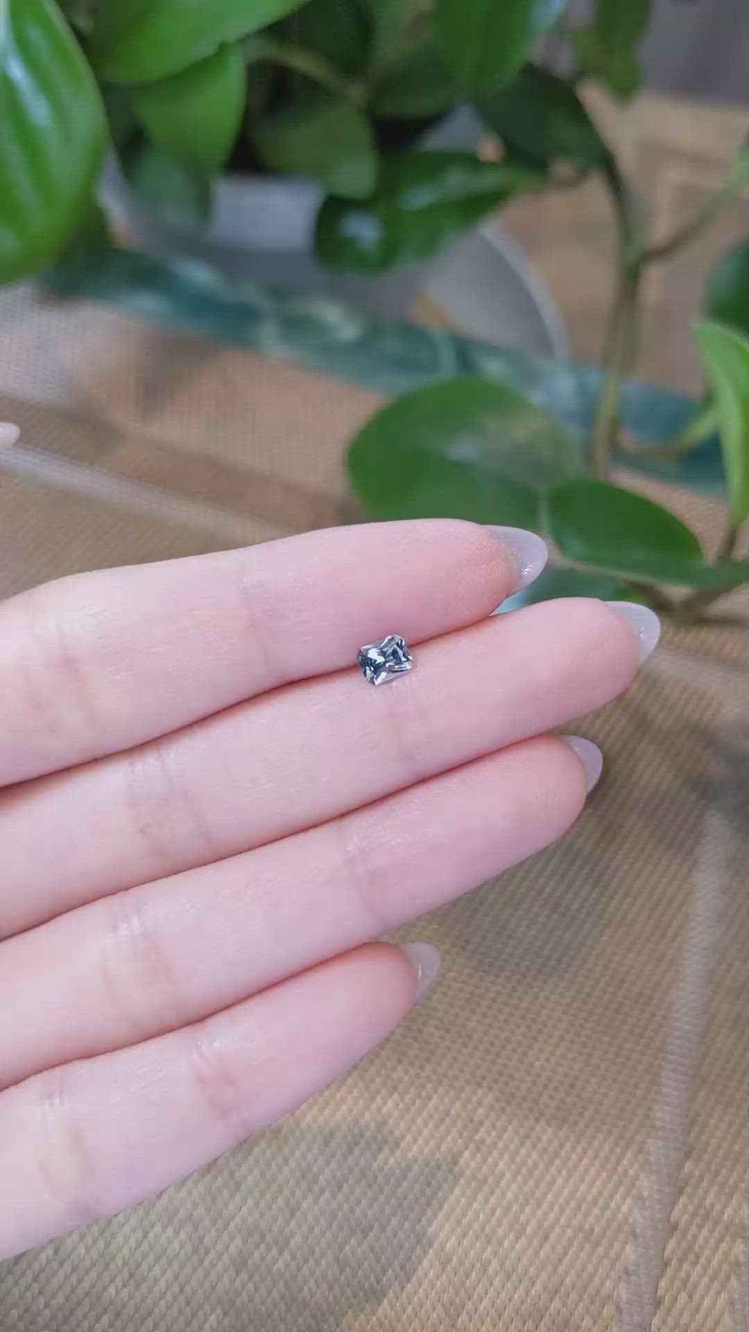 0.44 Ct. Blue Sapphire from Ceylon (Sri Lanka) Size Video