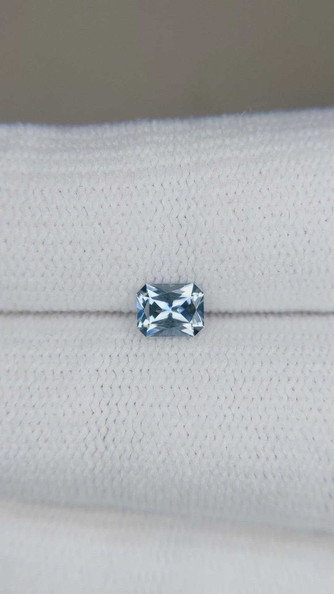 0.44 Ct. Blue Sapphire from Ceylon (Sri Lanka) Size Video