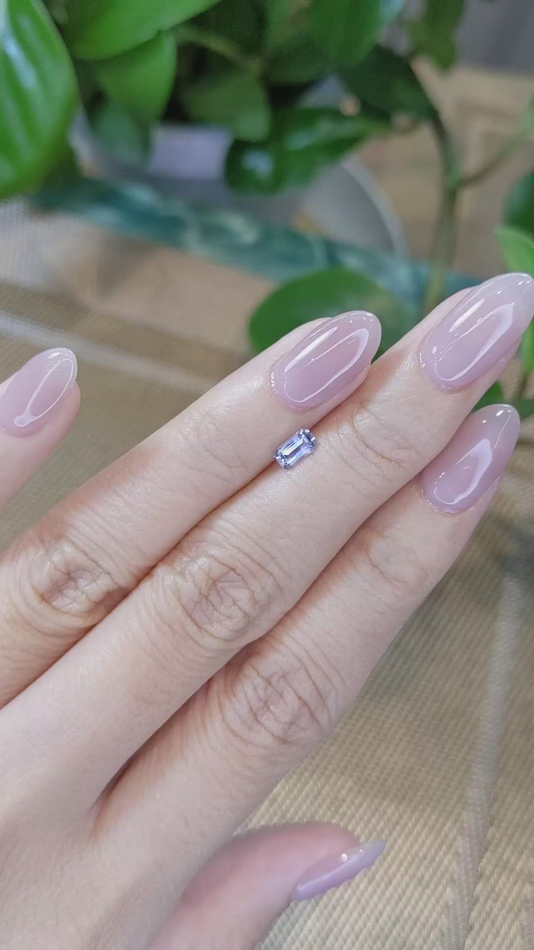 0.44 Ct. Blue Sapphire from Montana Size Video