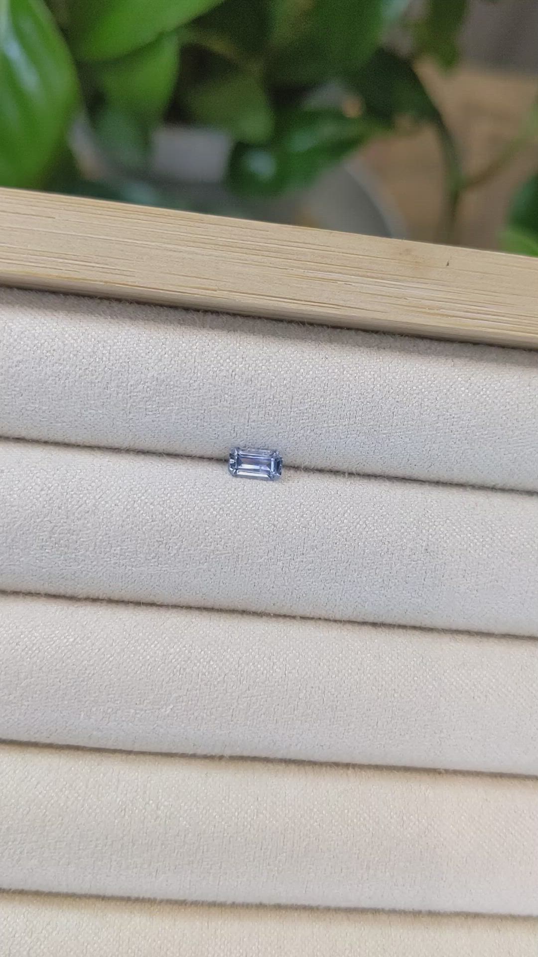 0.44 Ct. Blue Sapphire from Montana Size Video