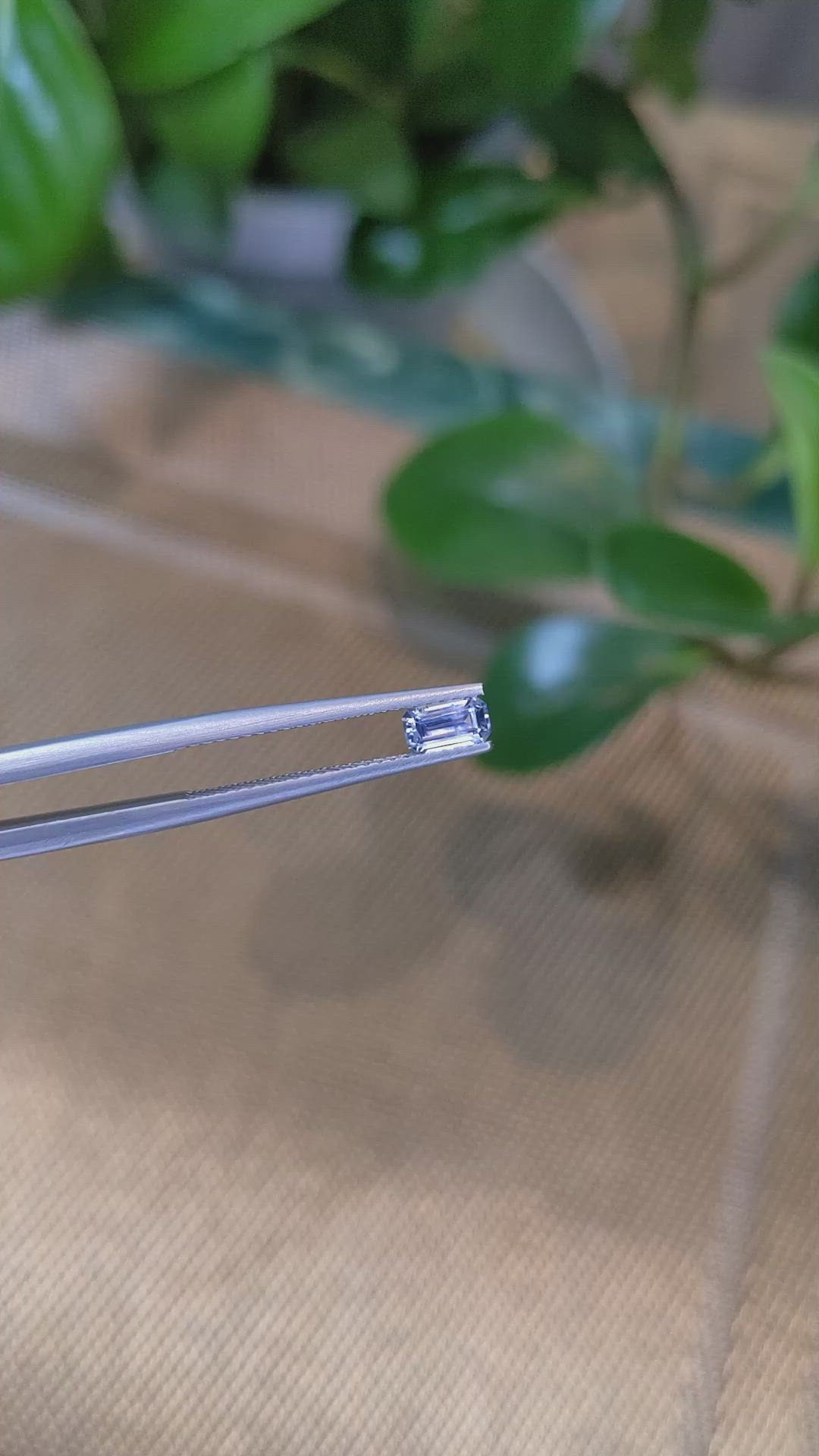 0.44 Ct. Blue Sapphire from Montana Size Video