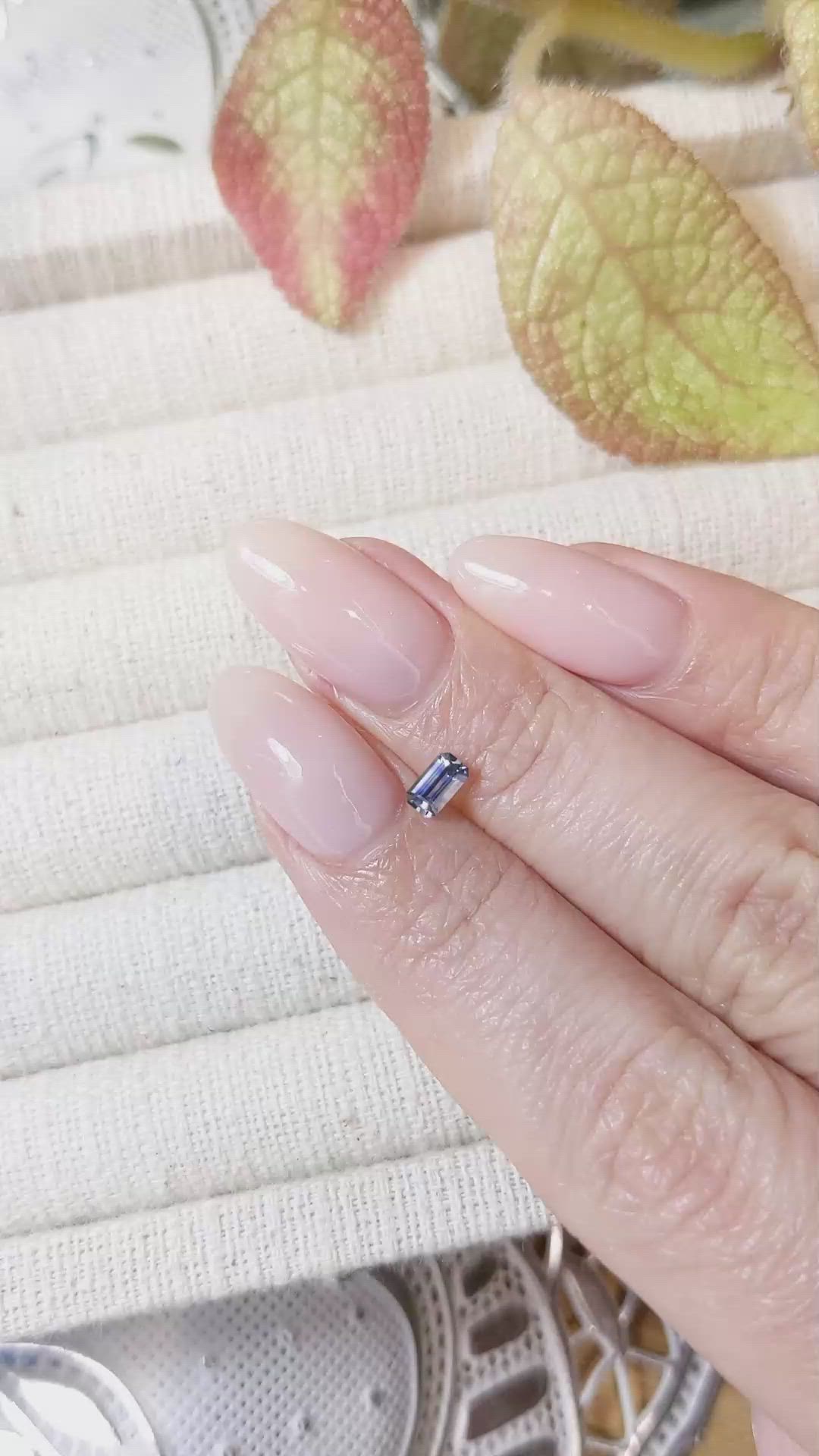 0.33 Ct. Blue Sapphire from Montana Size Video