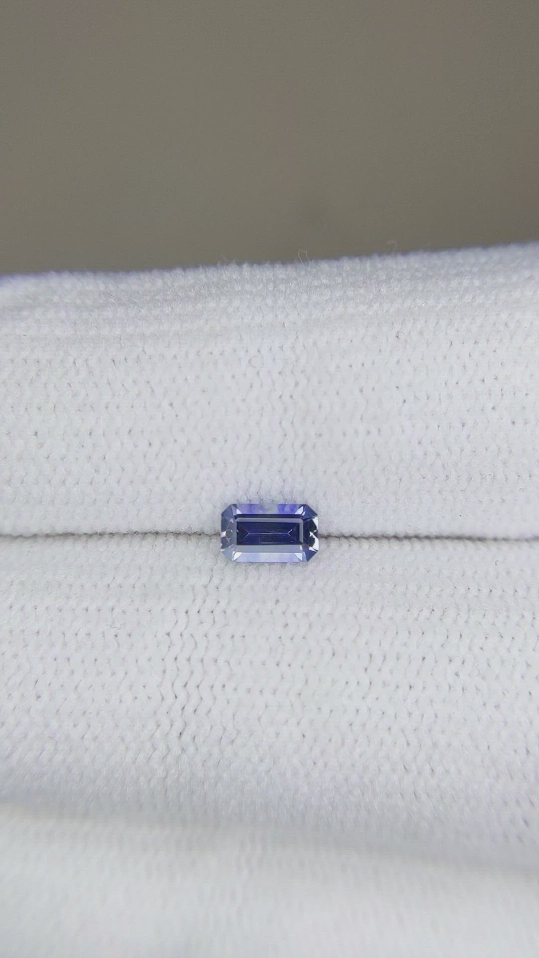 0.33 Ct. Blue Sapphire from Montana Size Video