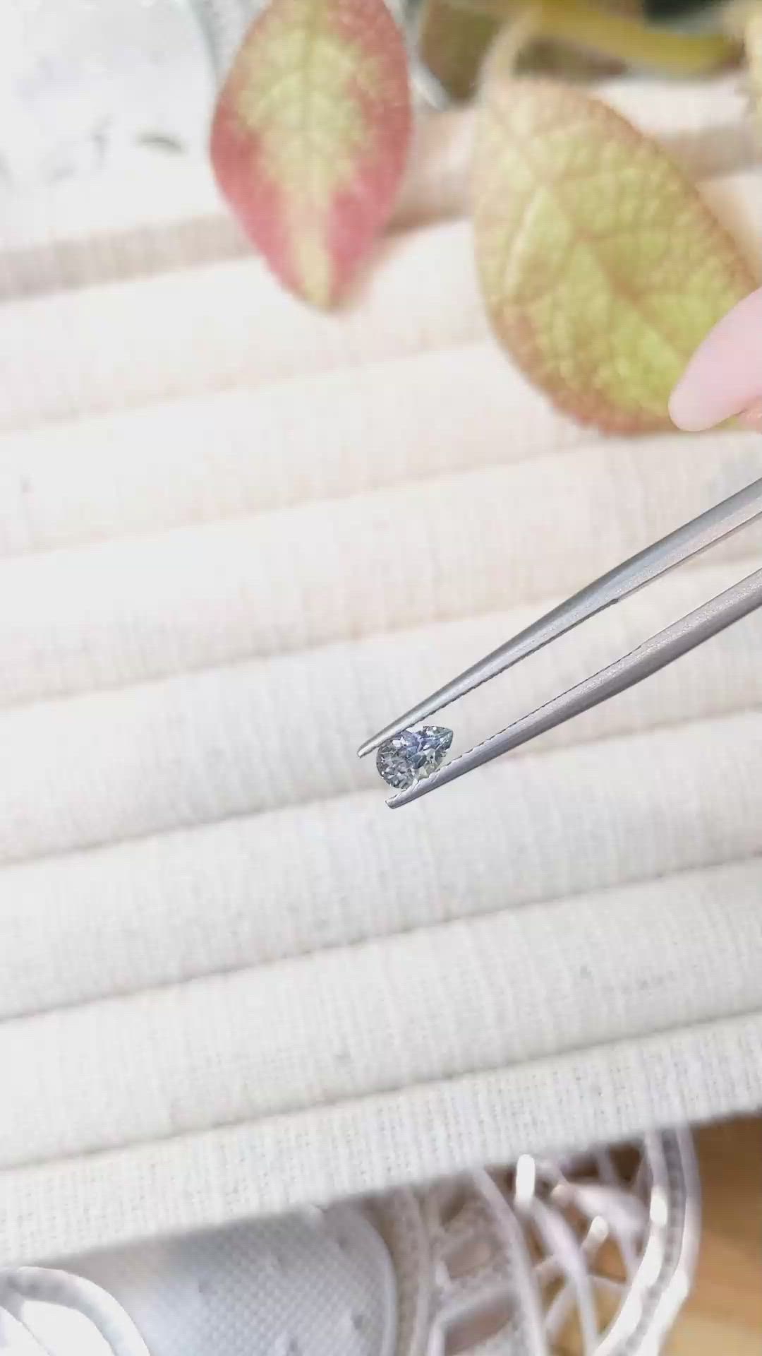 0.41 Ct. Blue Sapphire from Montana Size Video