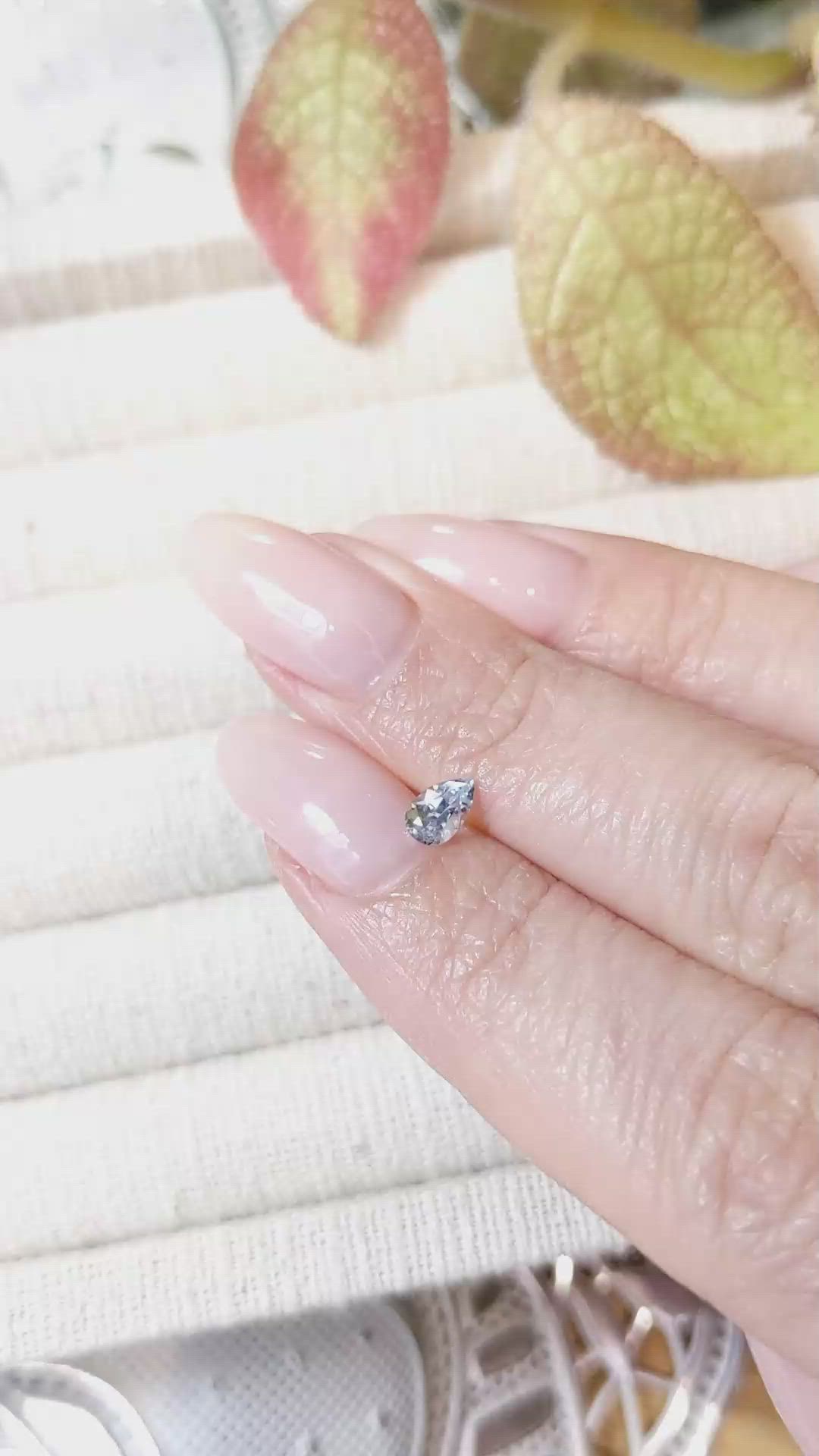 0.41 Ct. Blue Sapphire from Montana Size Video