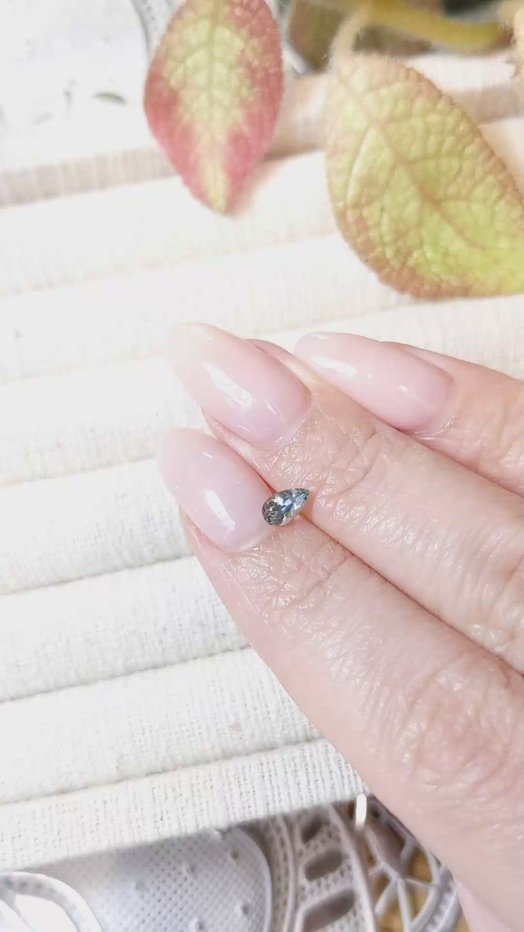 0.42 Ct. Blue Sapphire from Montana Size Video