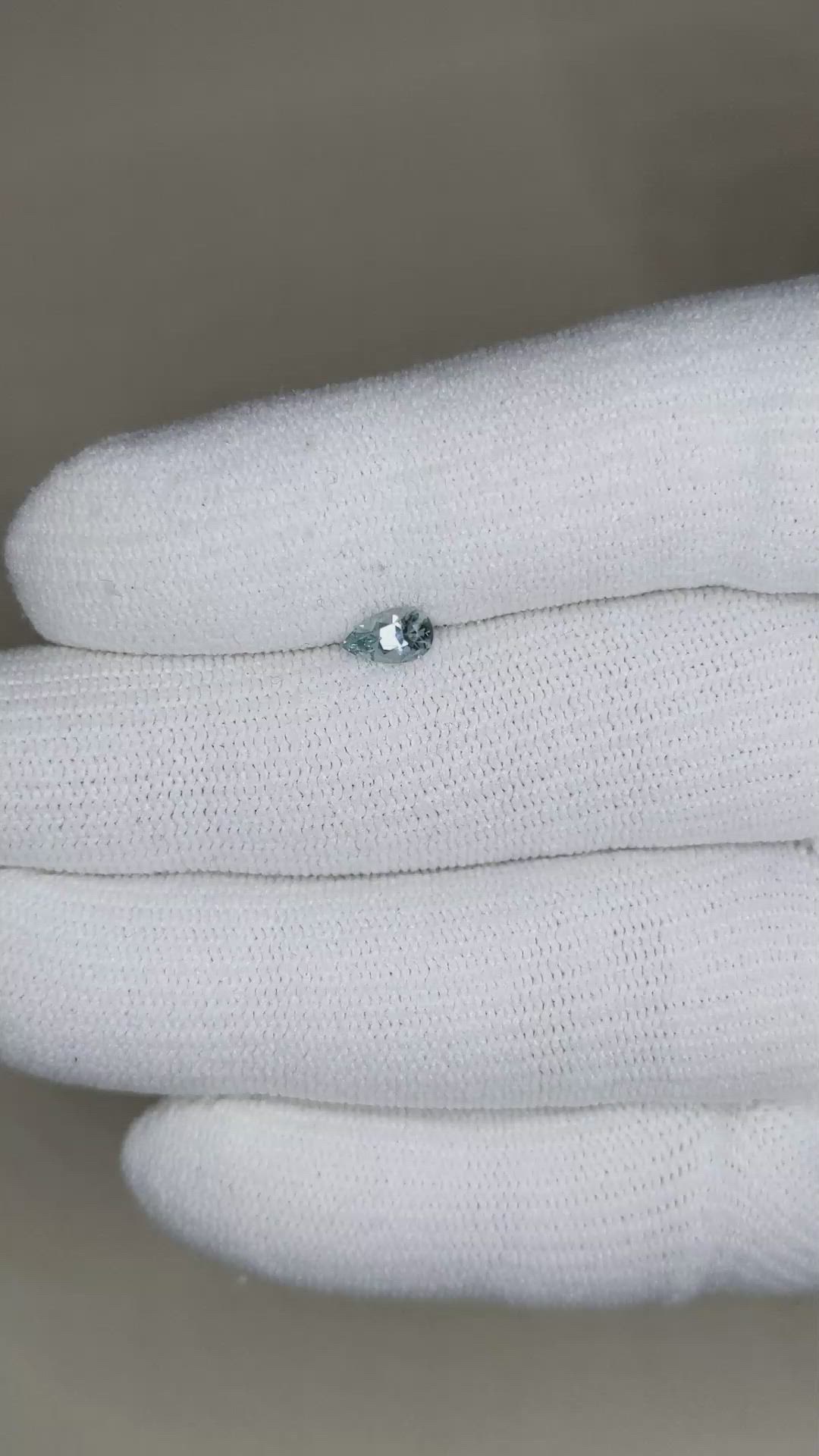 0.42 Ct. Blue Sapphire from Montana Size Video