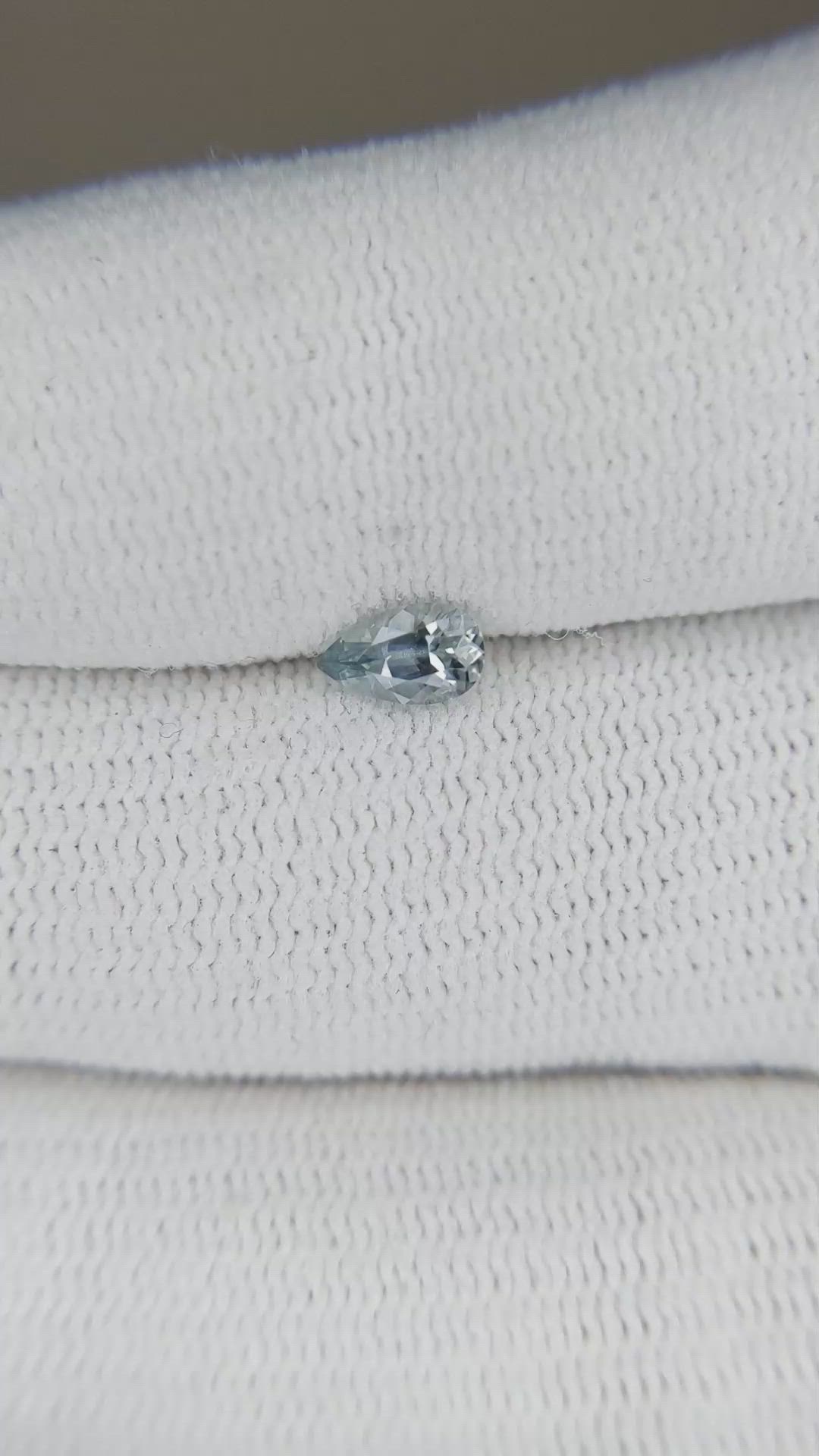 0.42 Ct. Blue Sapphire from Montana Size Video