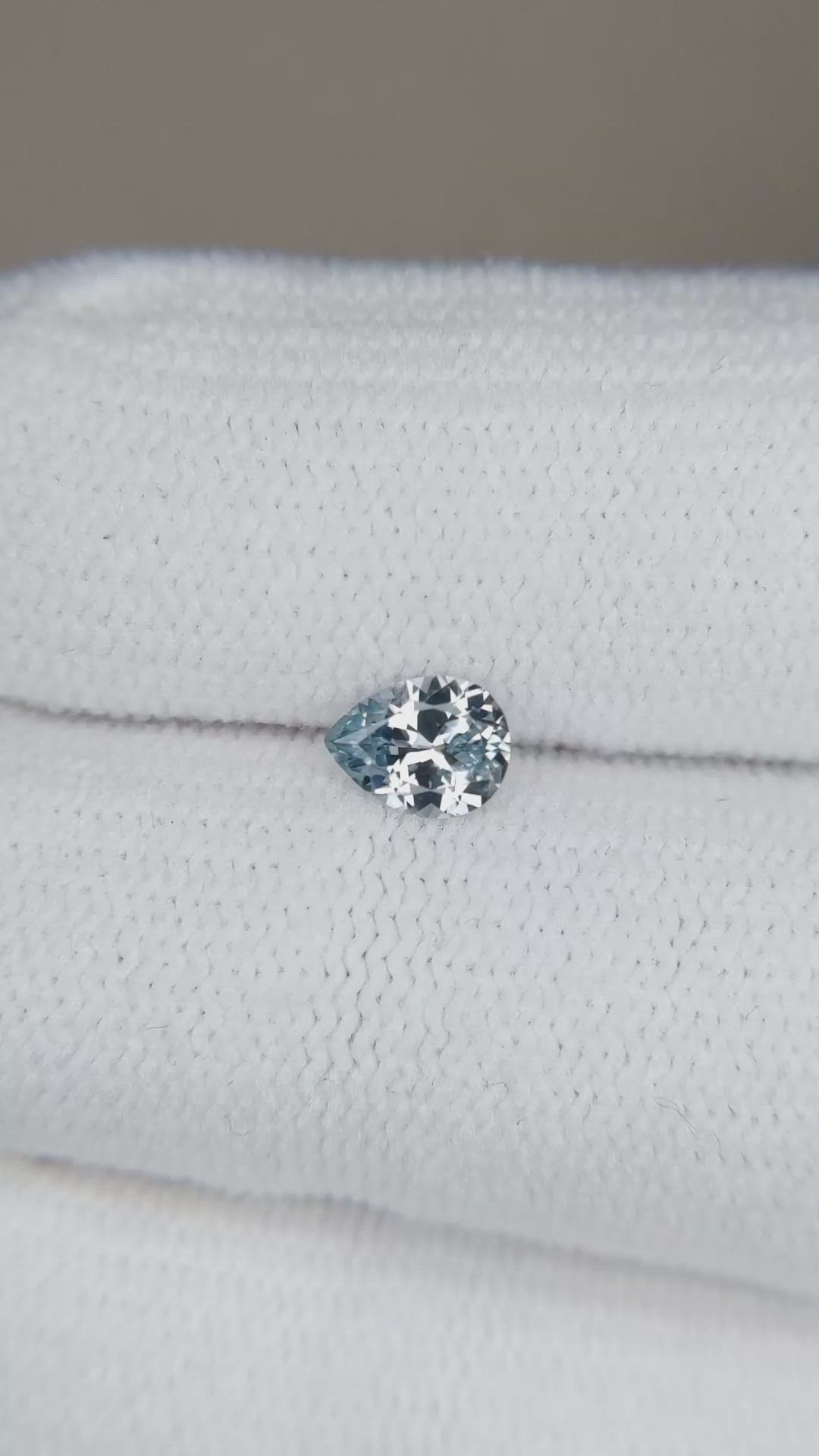 0.42 Ct. Greyish Blue Sapphire from Montana Size Video