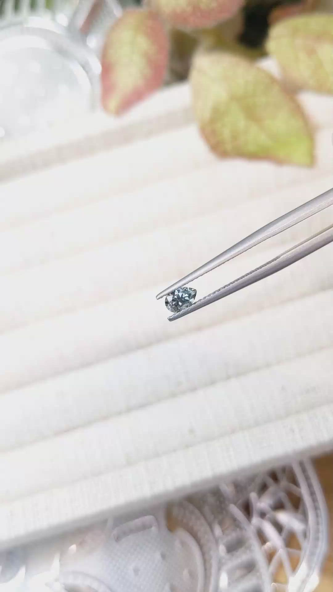 0.42 Ct. Bluish Green Sapphire from Montana Size Video