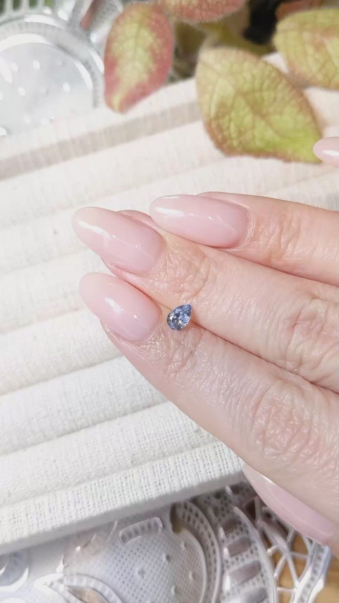 0.43 Ct. Blue Sapphire from Montana Size Video