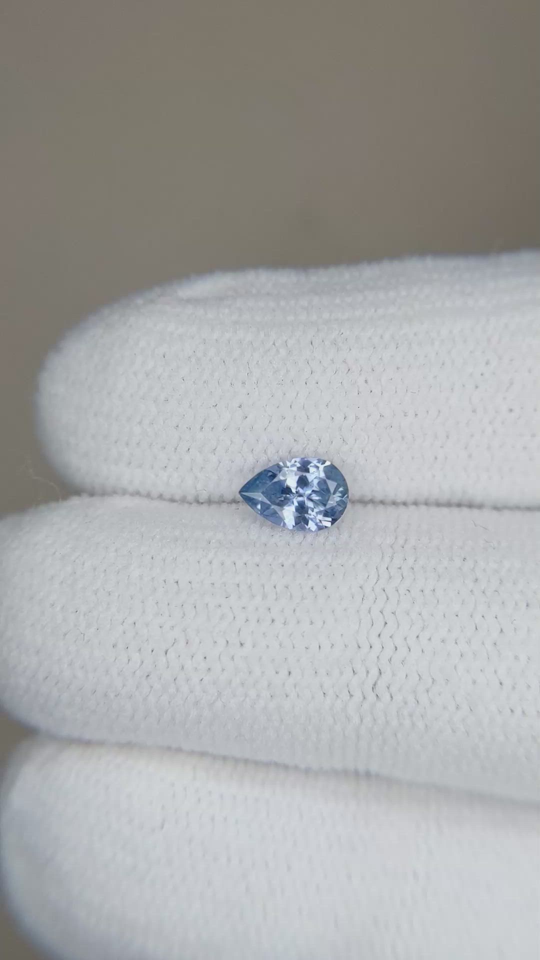 0.43 Ct. Blue Sapphire from Montana Size Video