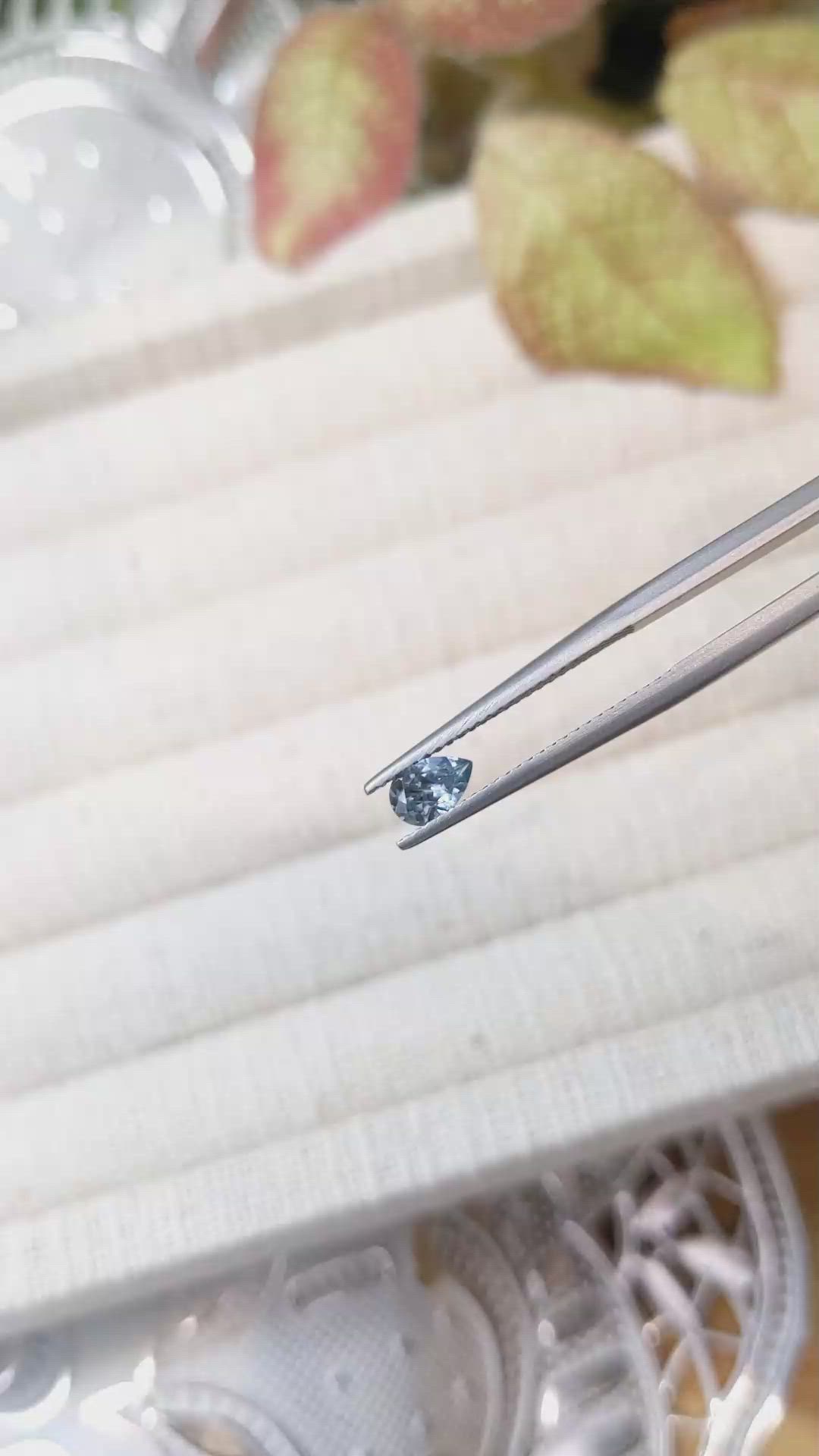 0.43 Ct. Blue Sapphire from Montana Size Video