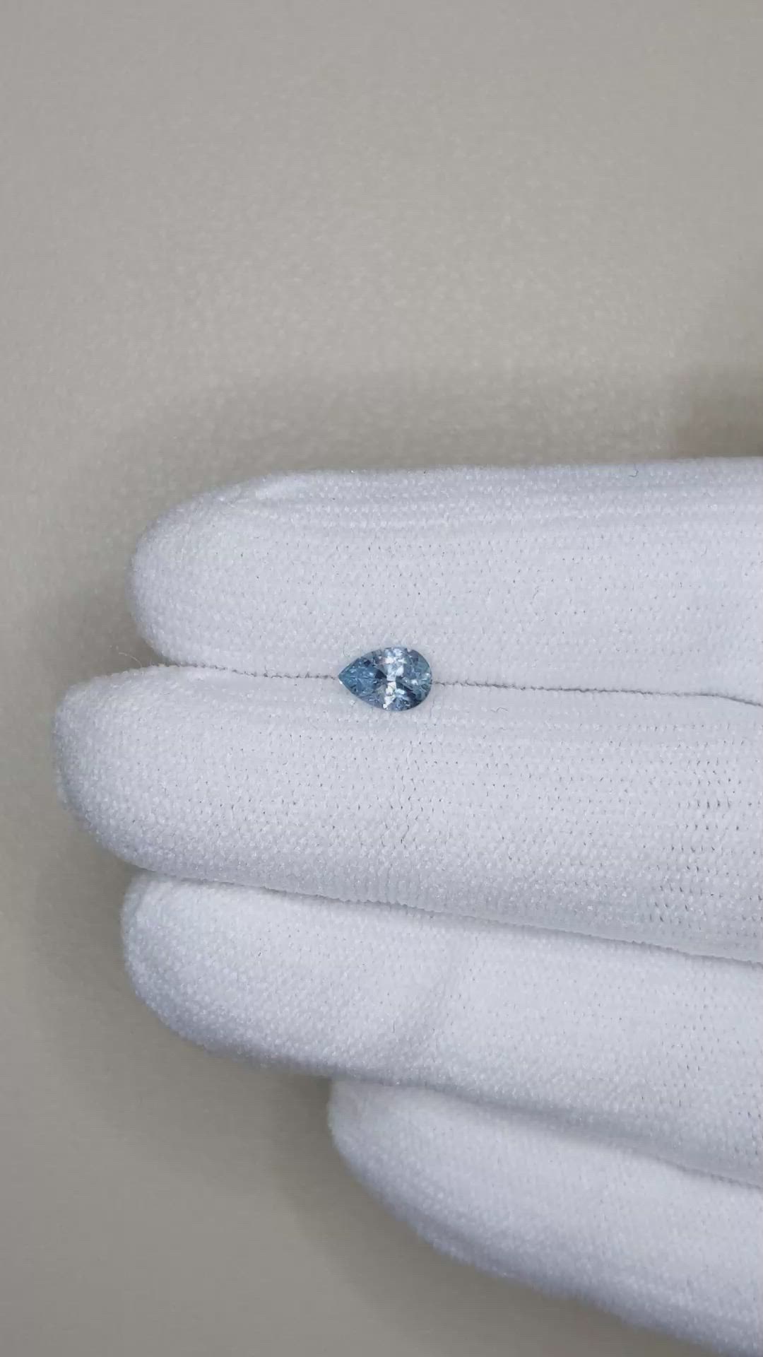 0.43 Ct. Blue Sapphire from Montana Size Video