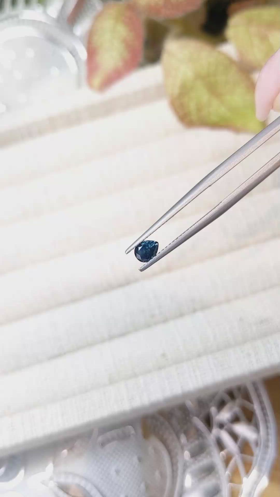 0.40 Ct. Blue Sapphire from Montana Size Video