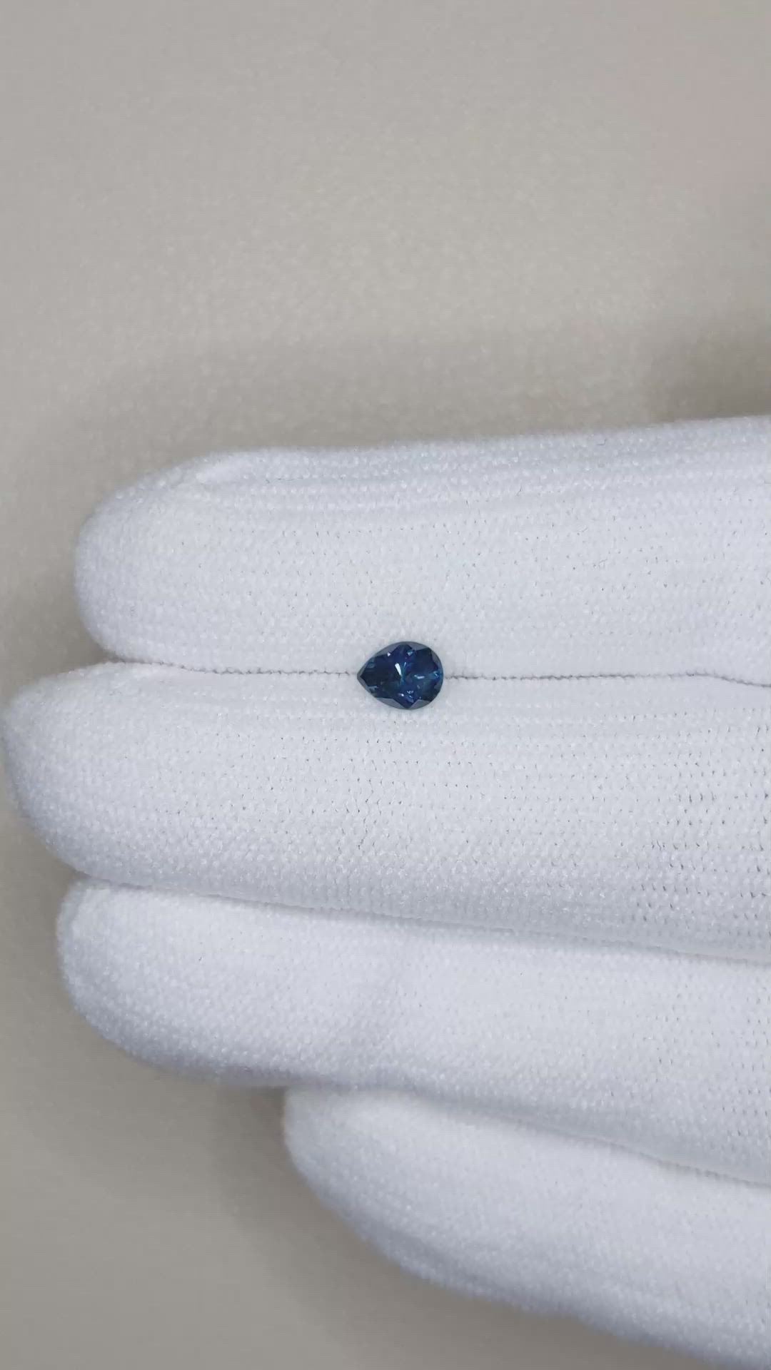 0.40 Ct. Blue Sapphire from Montana Size Video