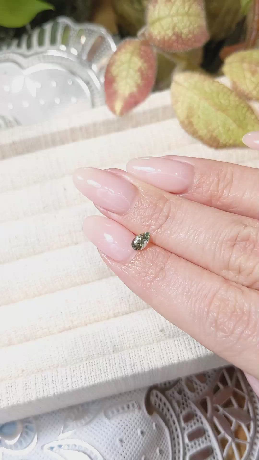 0.47 Ct. Bi Color Sapphire from Montana Size Video