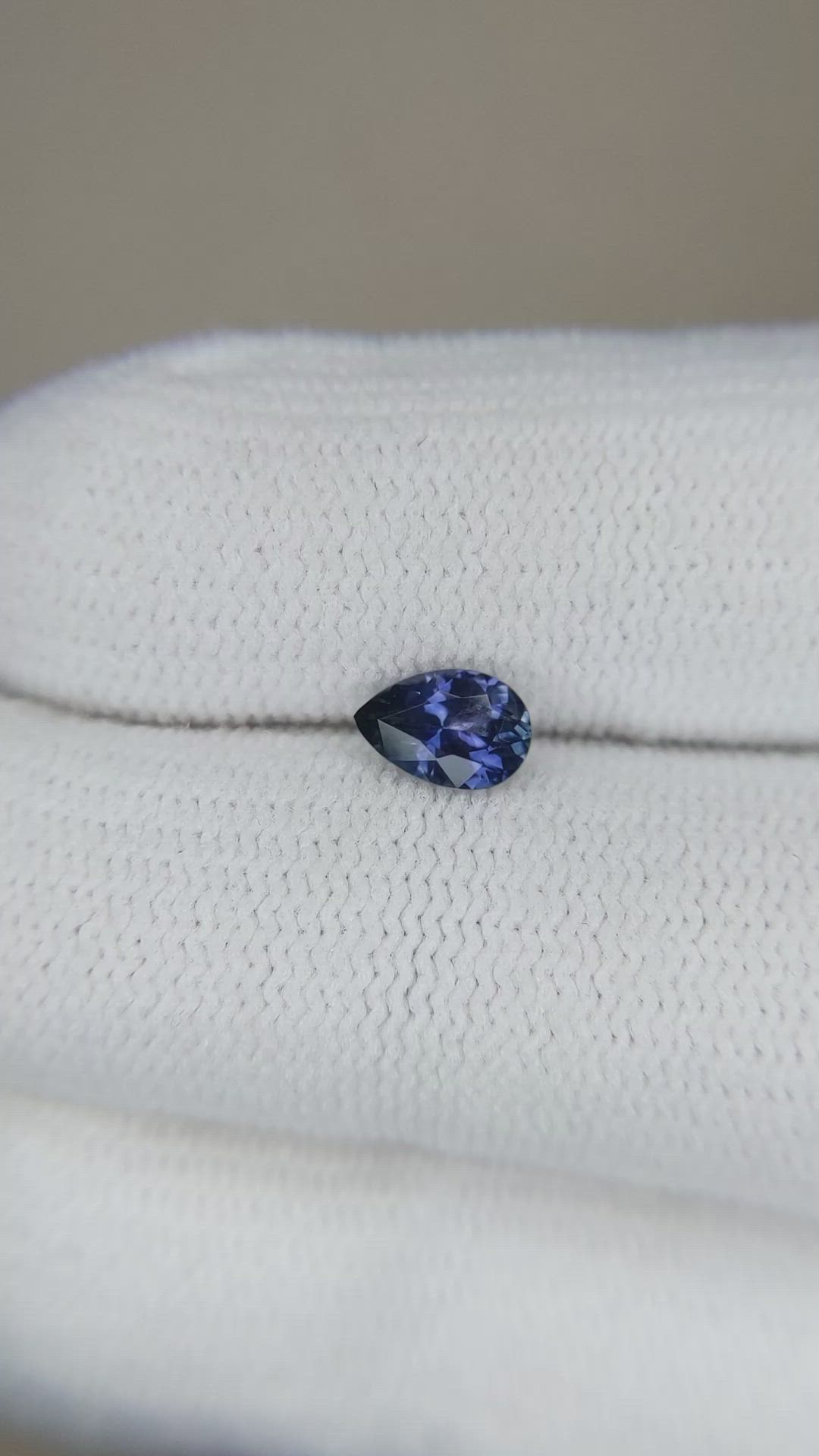 0.49 Ct. Blue Sapphire from Montana Size Video