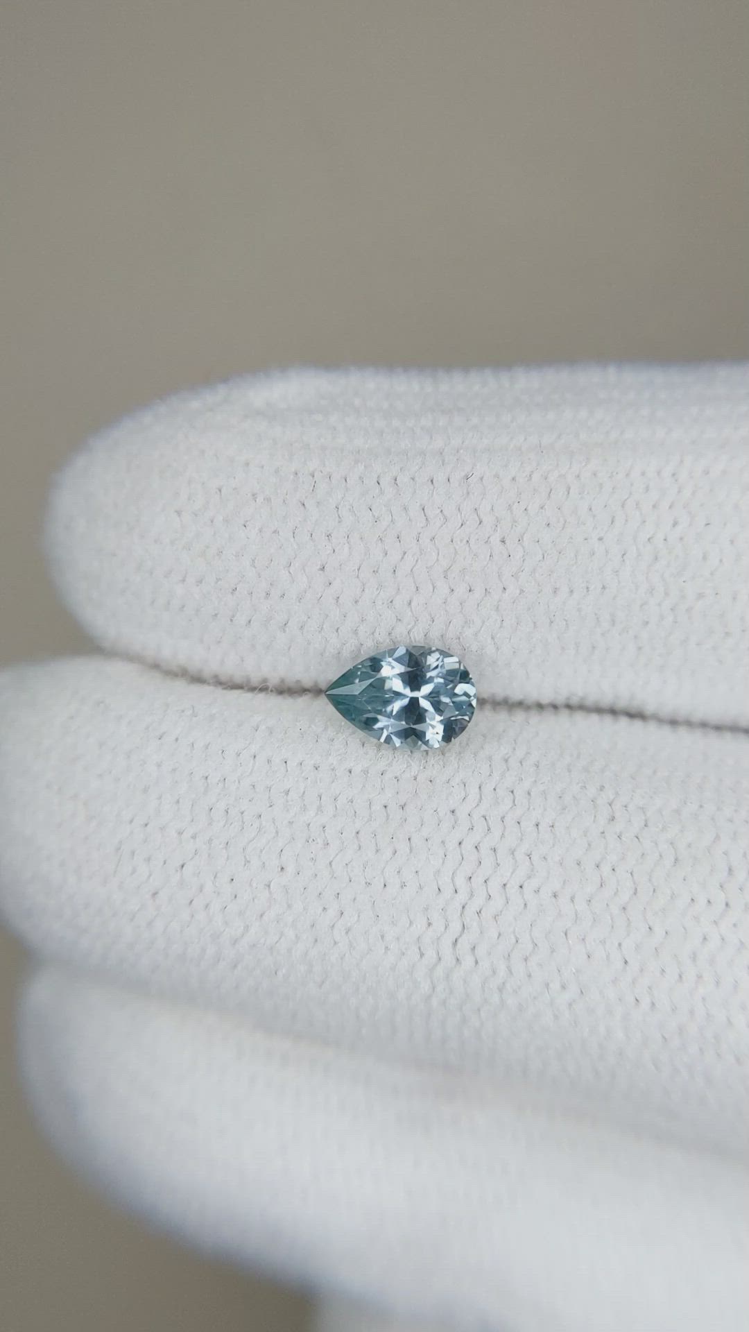 0.49 Ct. Bluish Green Sapphire from Montana Size Video