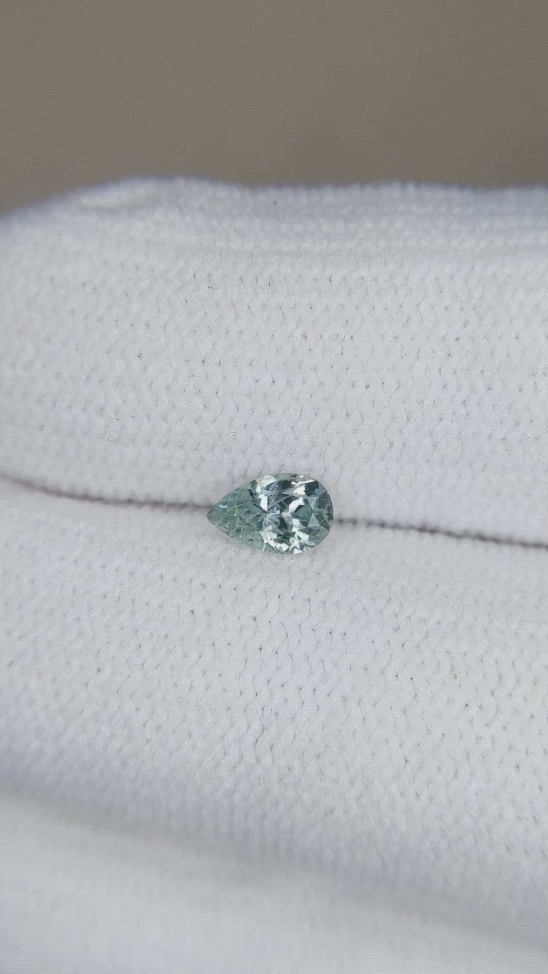 0.30 Ct. Bluish Green Sapphire from Montana Size Video