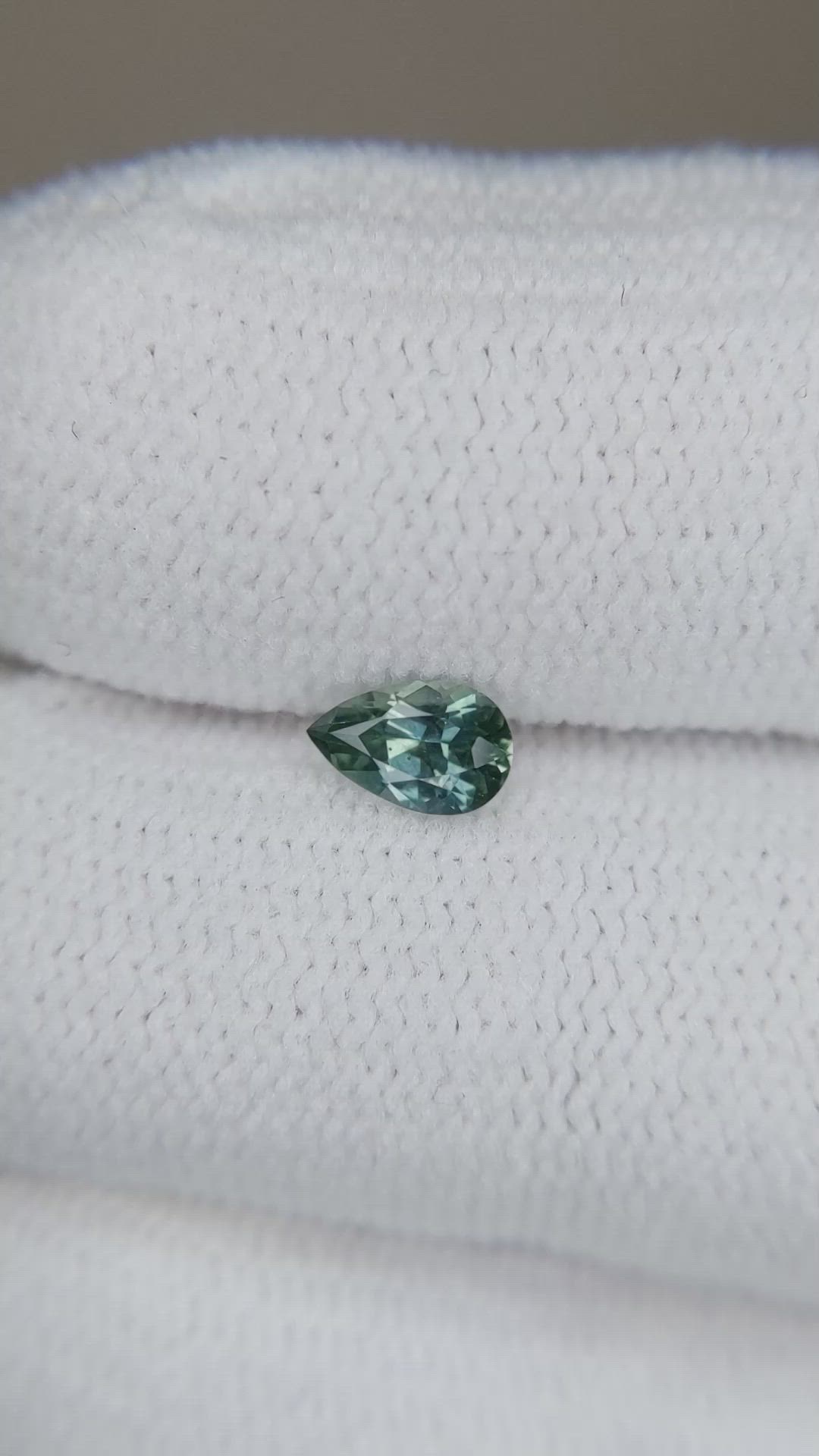 0.30 Ct. Bluish Green Sapphire from Montana Size Video