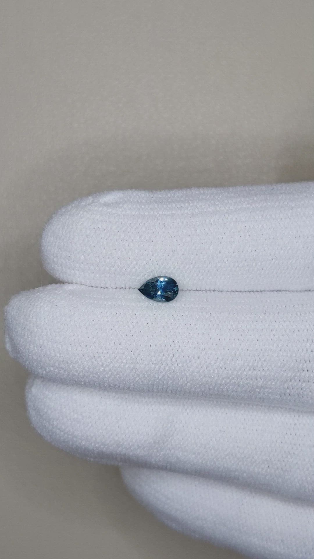 0.34 Ct. Greenish Blue Sapphire from Montana Size Video