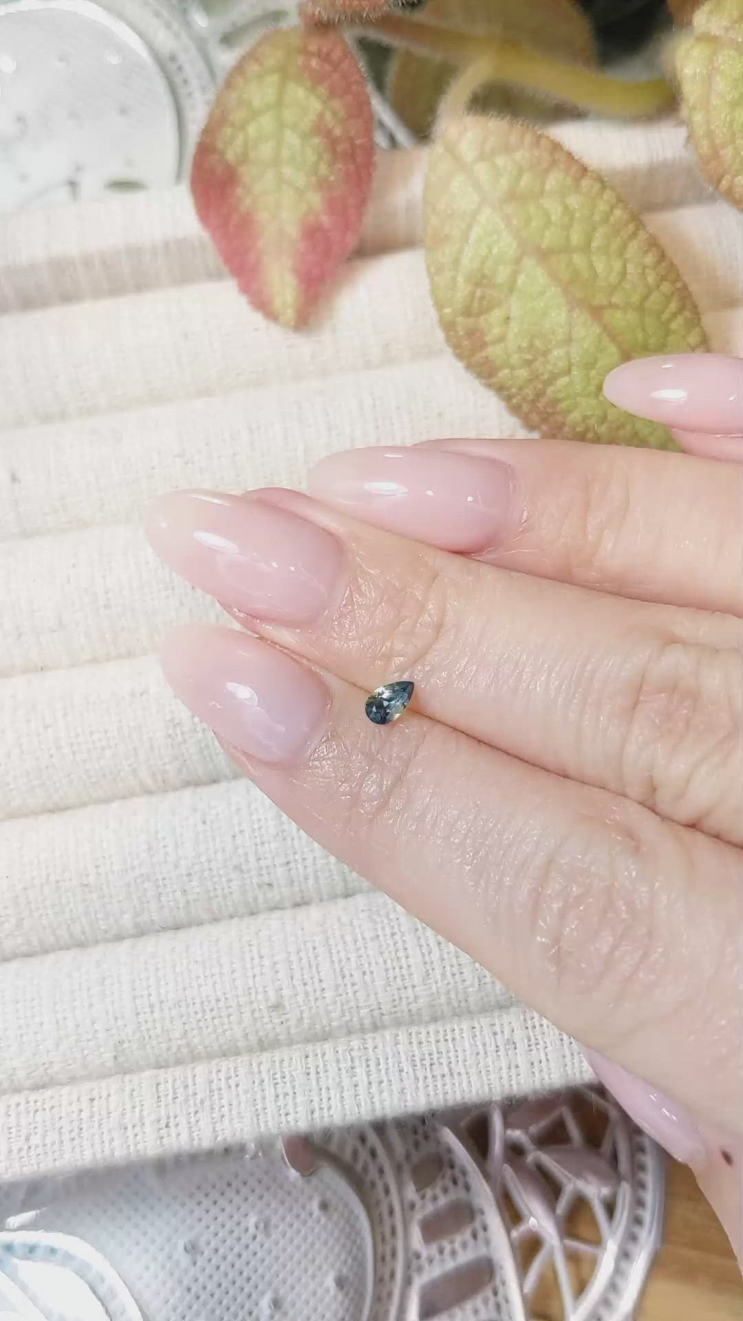 0.27 Ct. Bi Color Sapphire from Montana Size Video