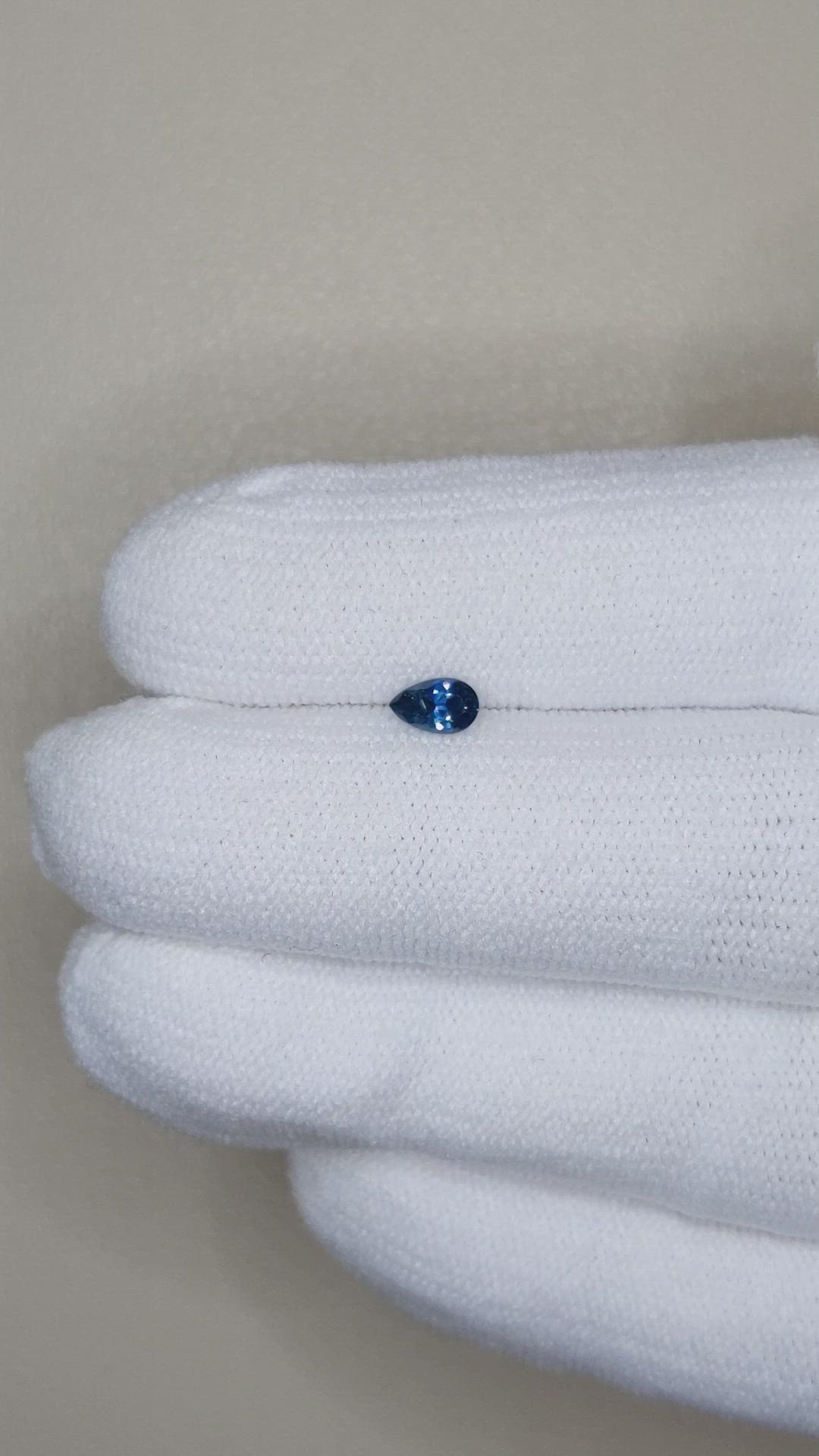 0.27 Ct. Blue Sapphire from Montana Size Video