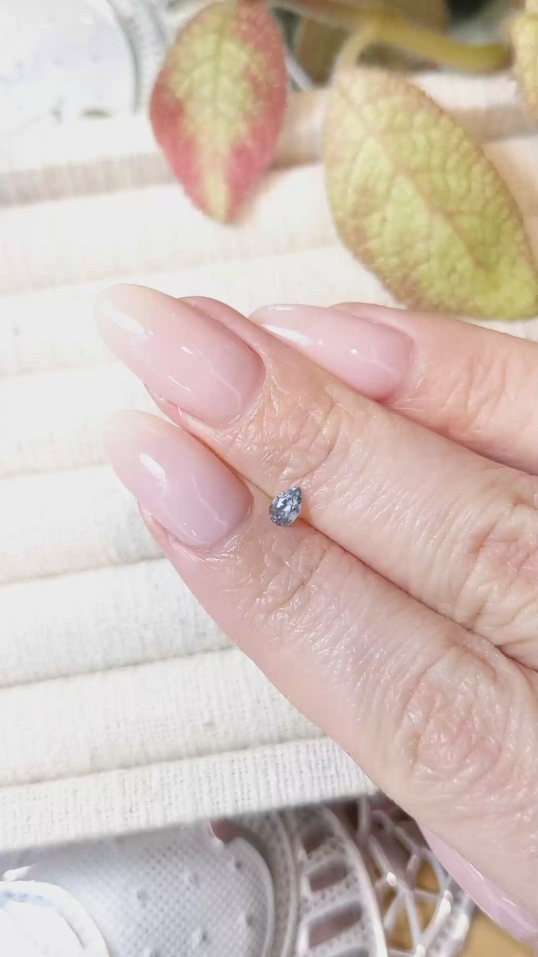 0.25 Ct. Blue Sapphire from Montana Size Video