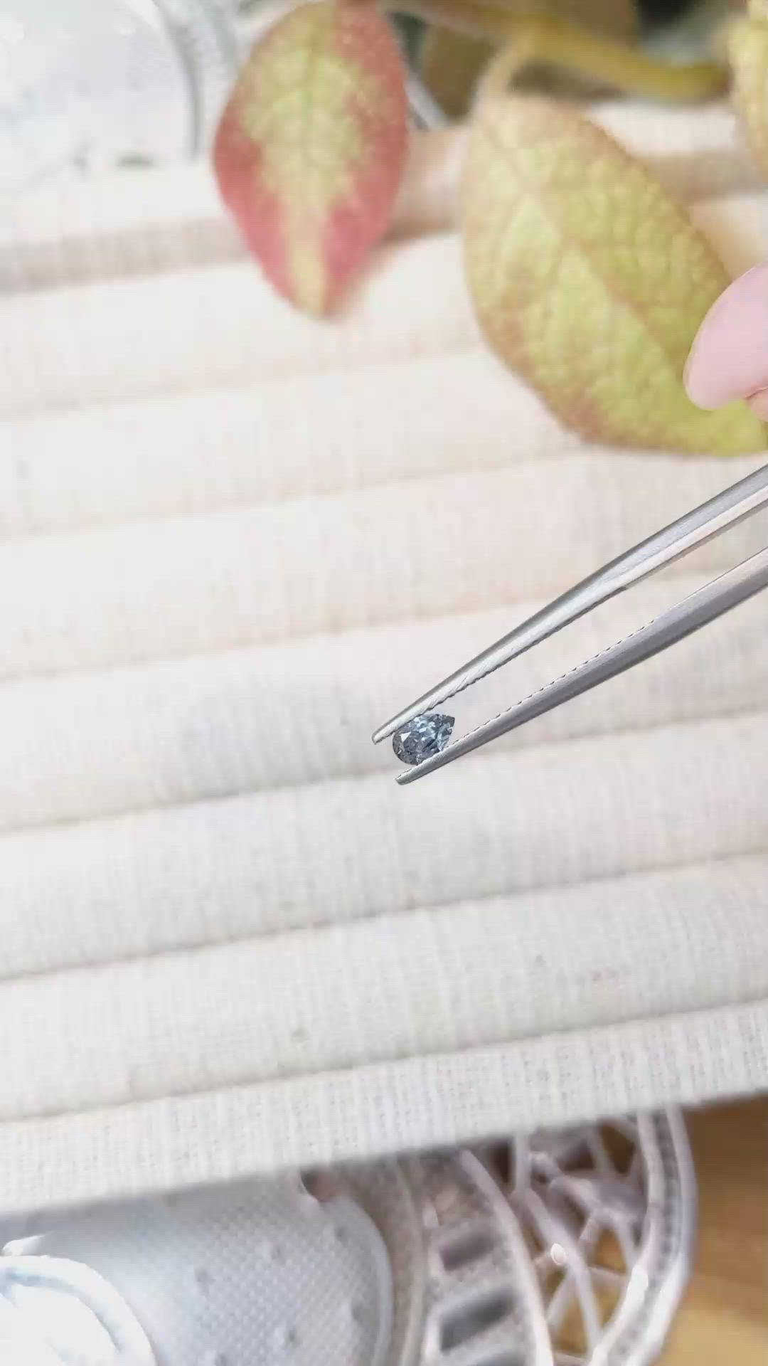 0.25 Ct. Blue Sapphire from Montana Size Video