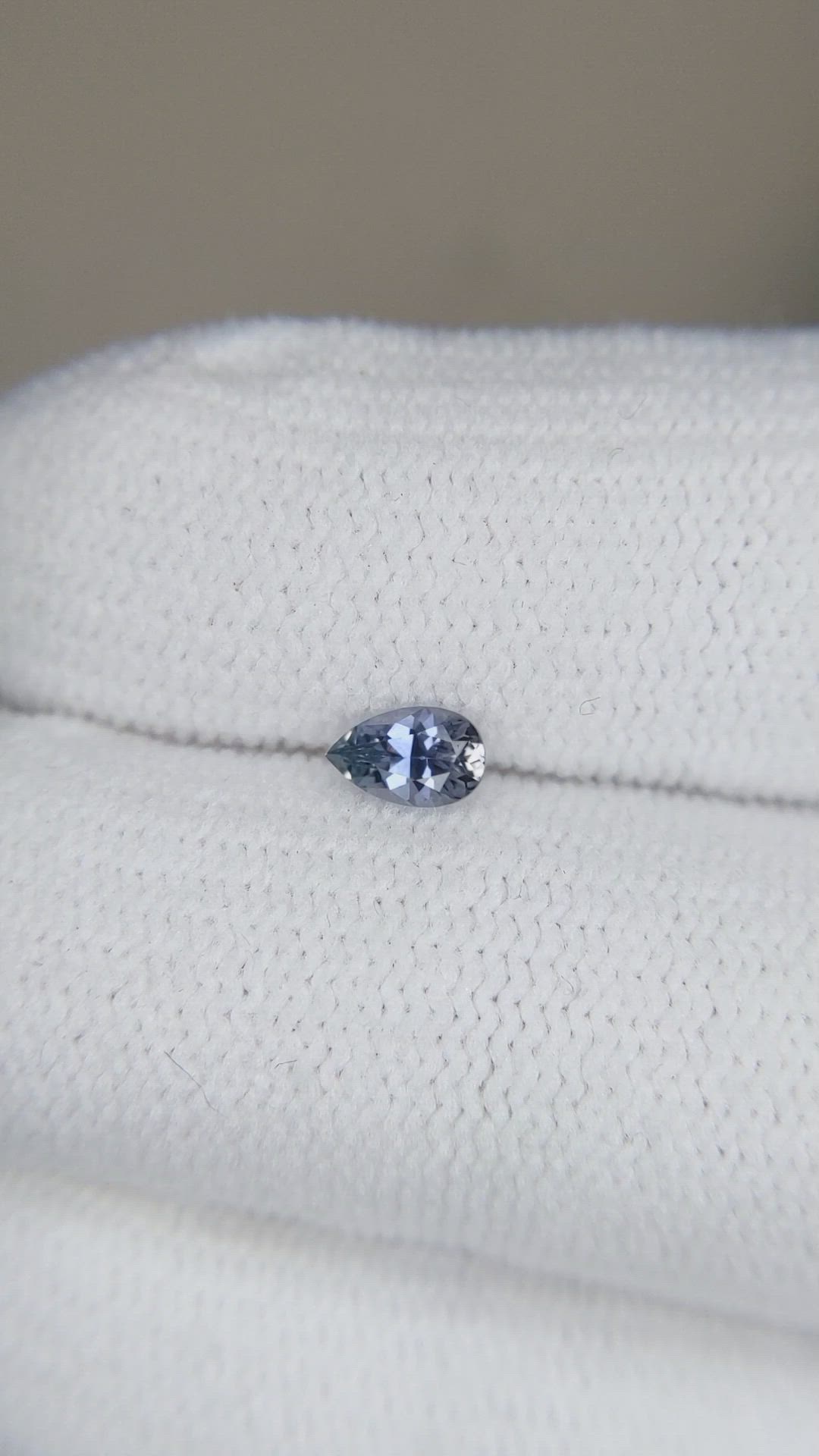 0.25 Ct. Bluish Grey Sapphire from Montana Size Video
