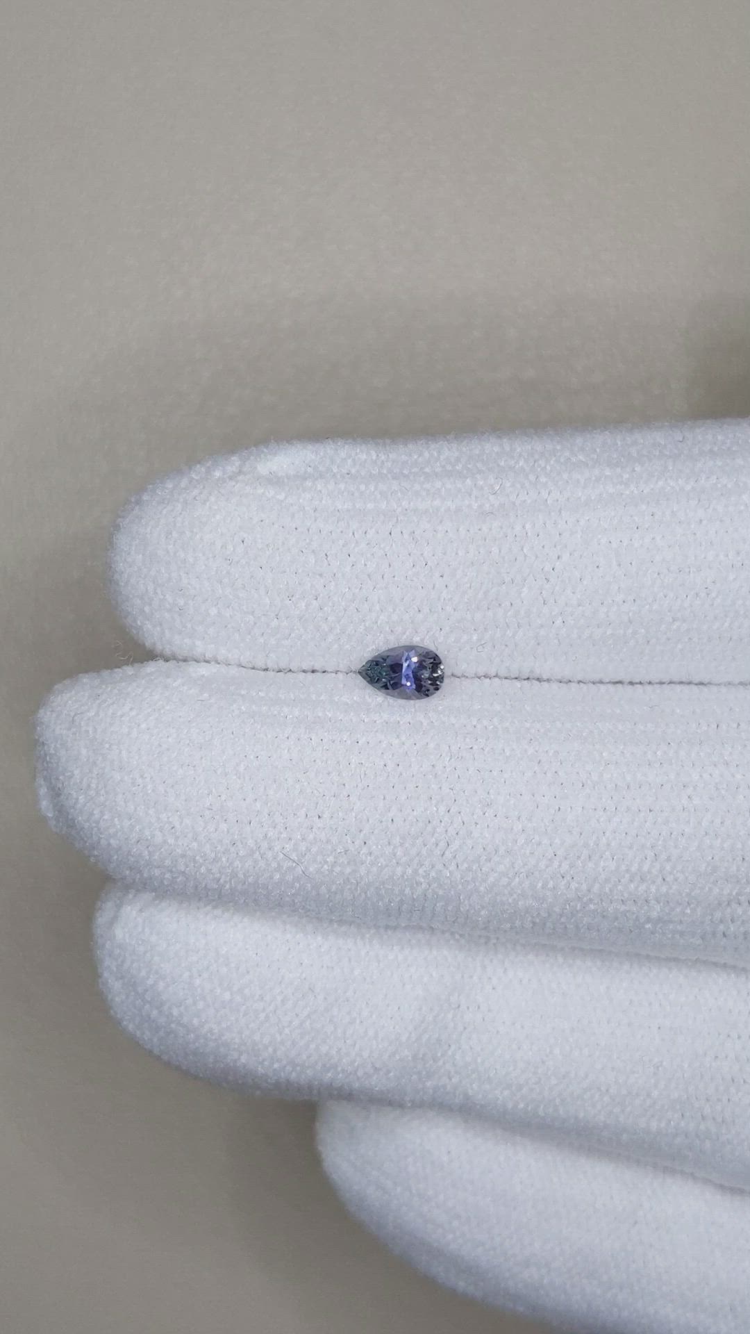 0.25 Ct. Bluish Grey Sapphire from Montana Size Video