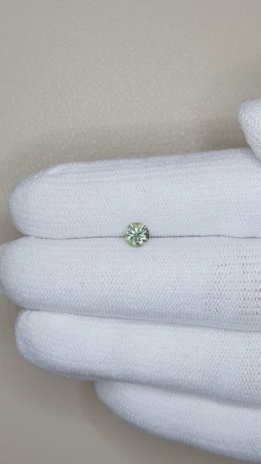 0.40 Ct. Bluish Green Sapphire from Montana Size Video