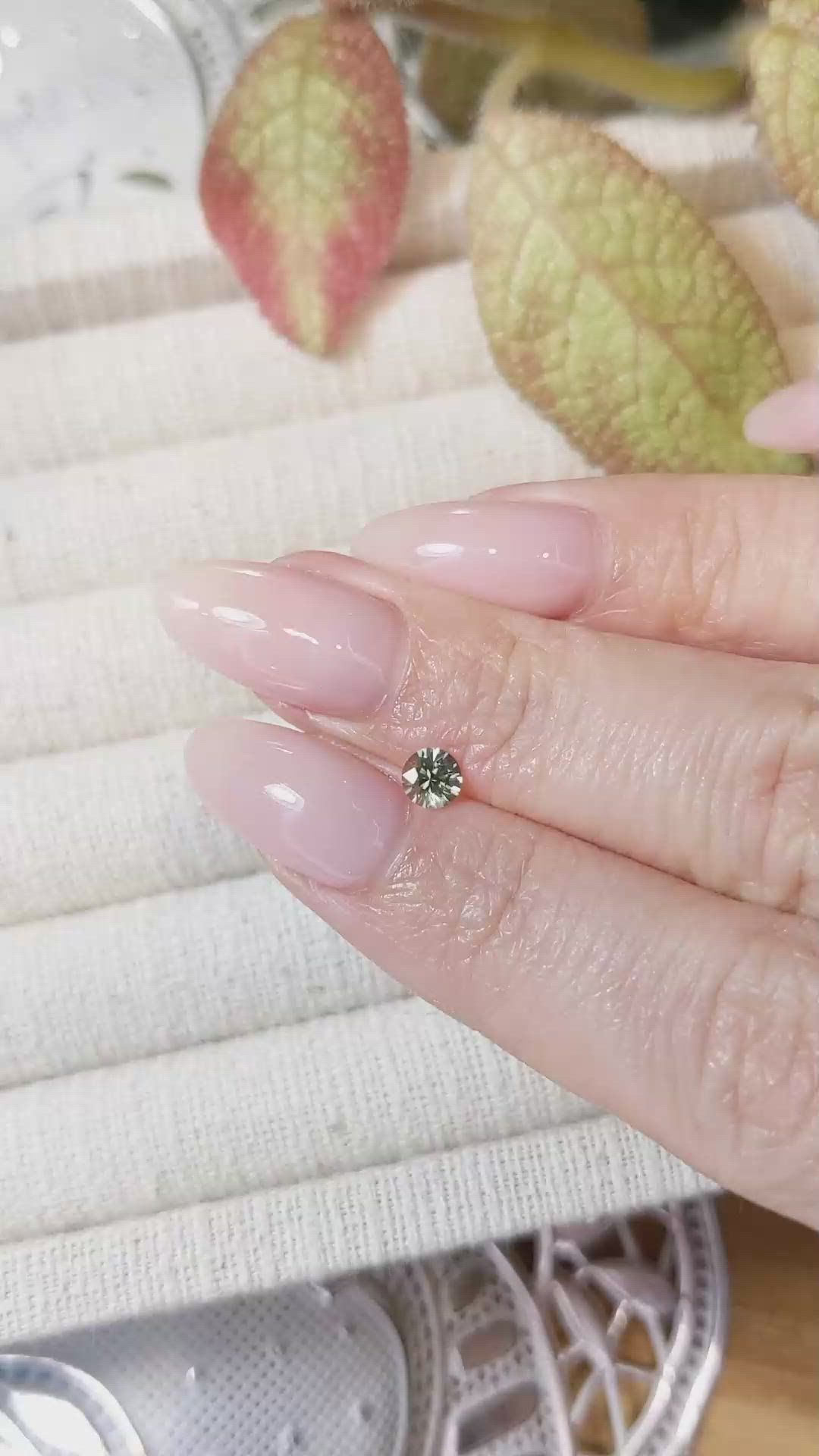 0.40 Ct. Bluish Green Sapphire from Montana Size Video