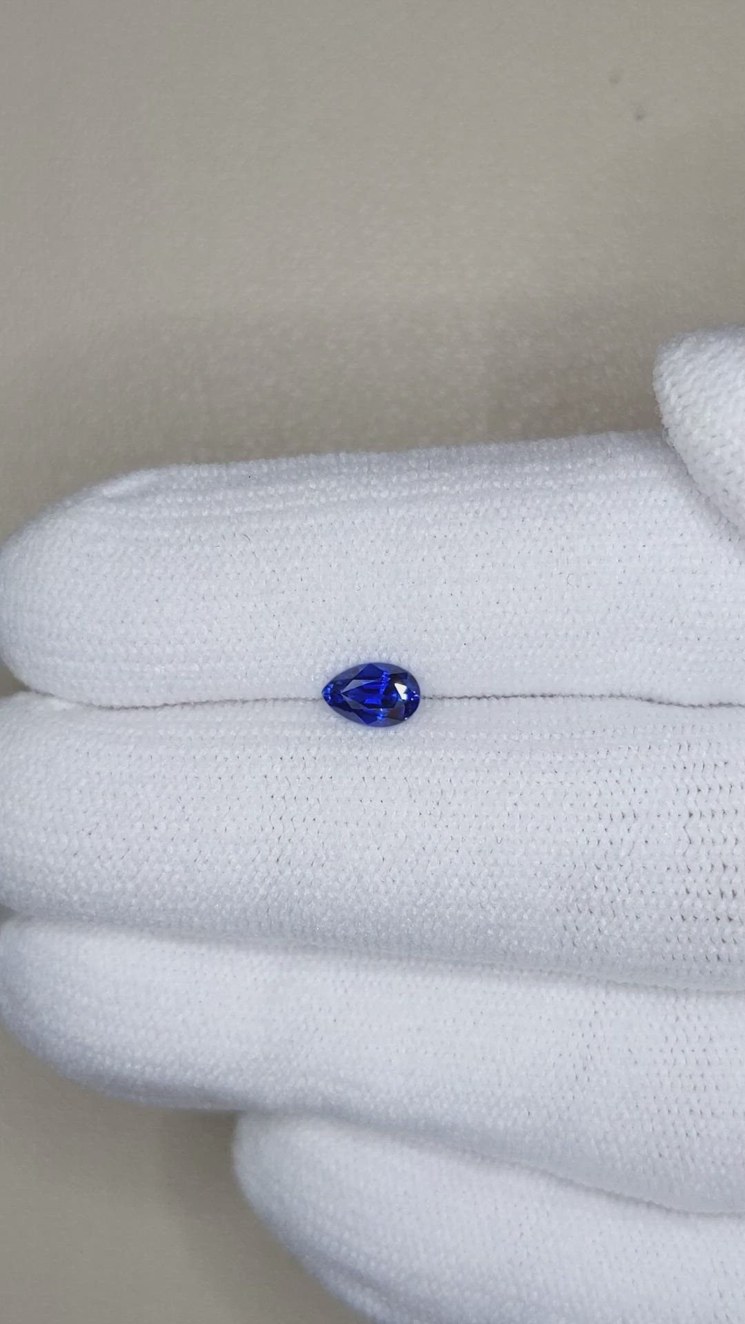 0.48 Ct. Blue Sapphire from Ceylon (Sri Lanka) Size Video